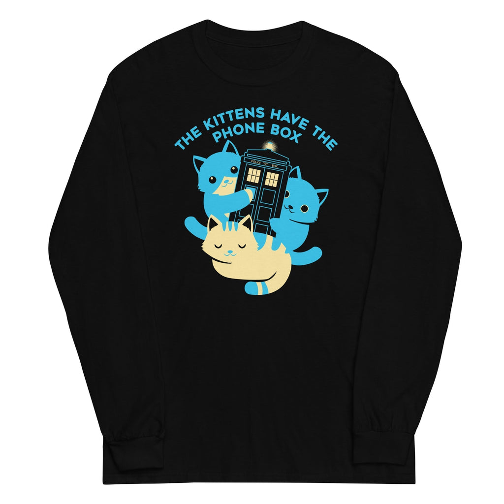 The Kittens Have The Phone Box Unisex Long Sleeve Tee Hoodie, Sweatshirt | CoreVibeTees.com (Image 2)