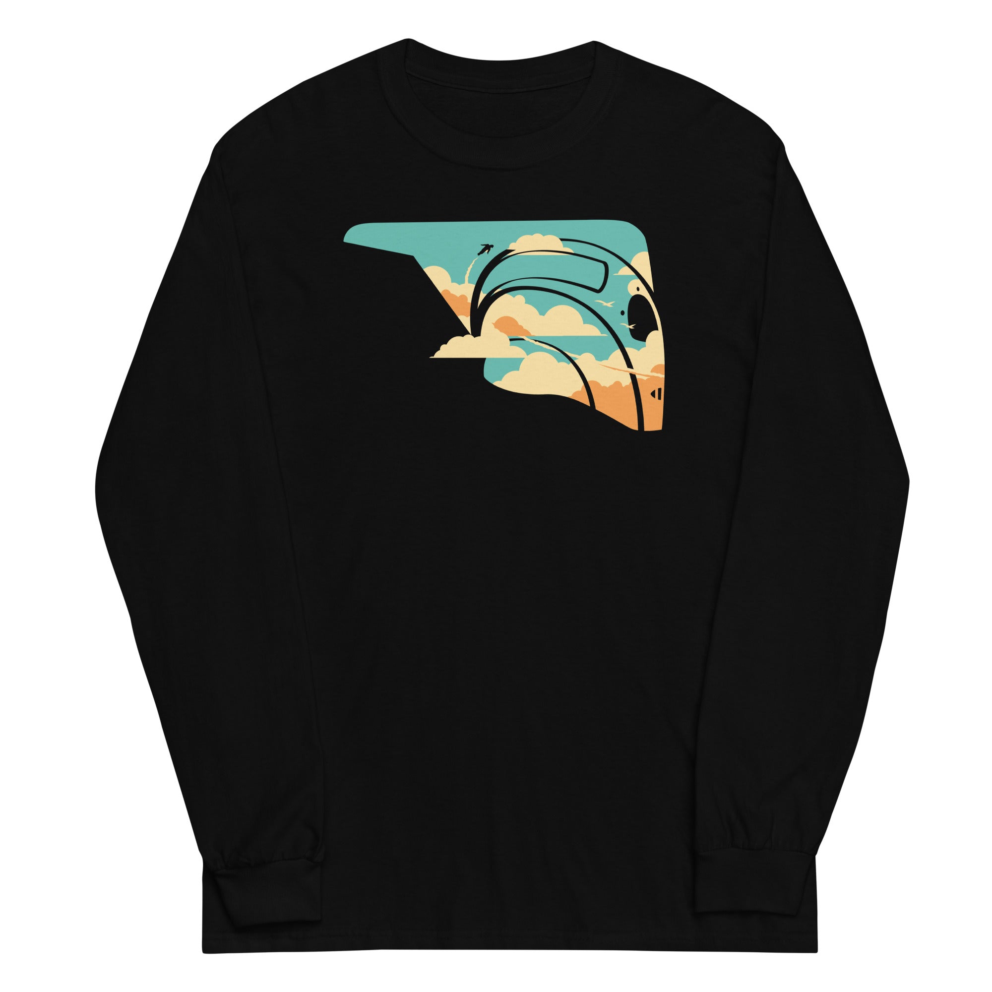 Sky Rocket Unisex Long Sleeve Tee Hoodie, Sweatshirt | CoreVibeTees.com (Image 2)