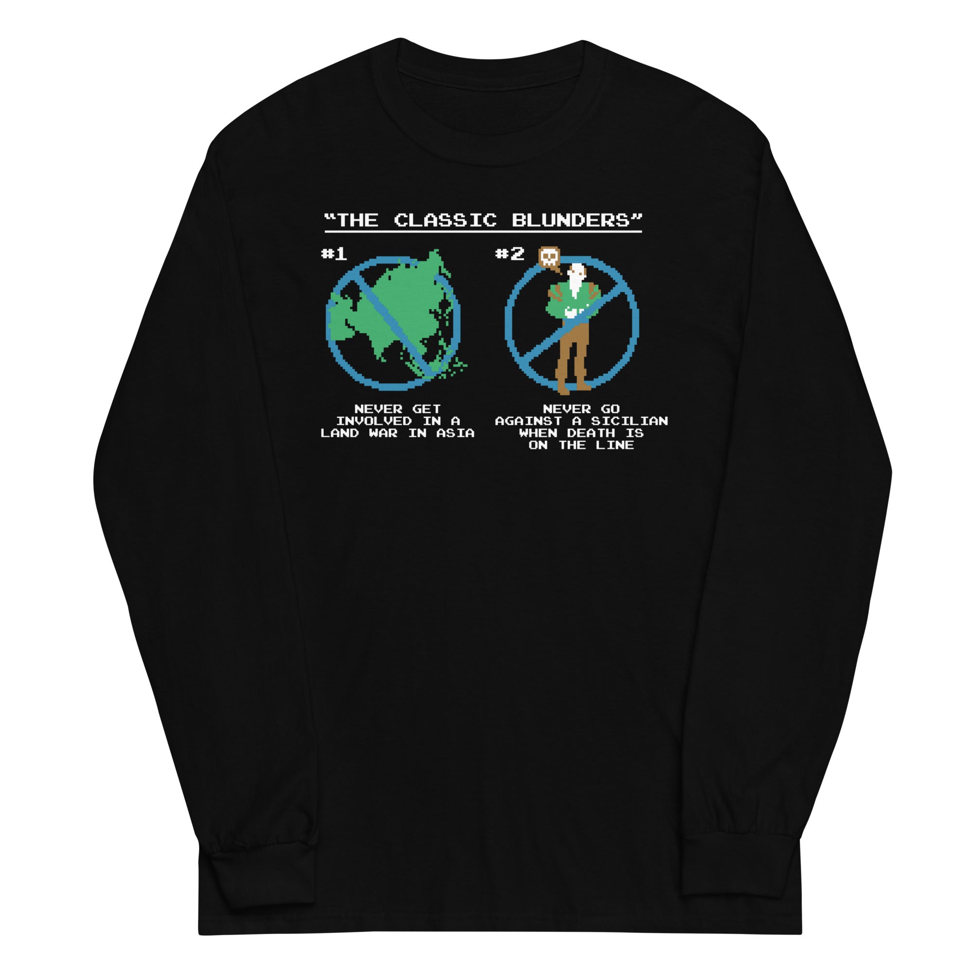 The Classic Blunders Unisex Long Sleeve Tee Hoodie, Sweatshirt | CoreVibeTees.com (Image 1)