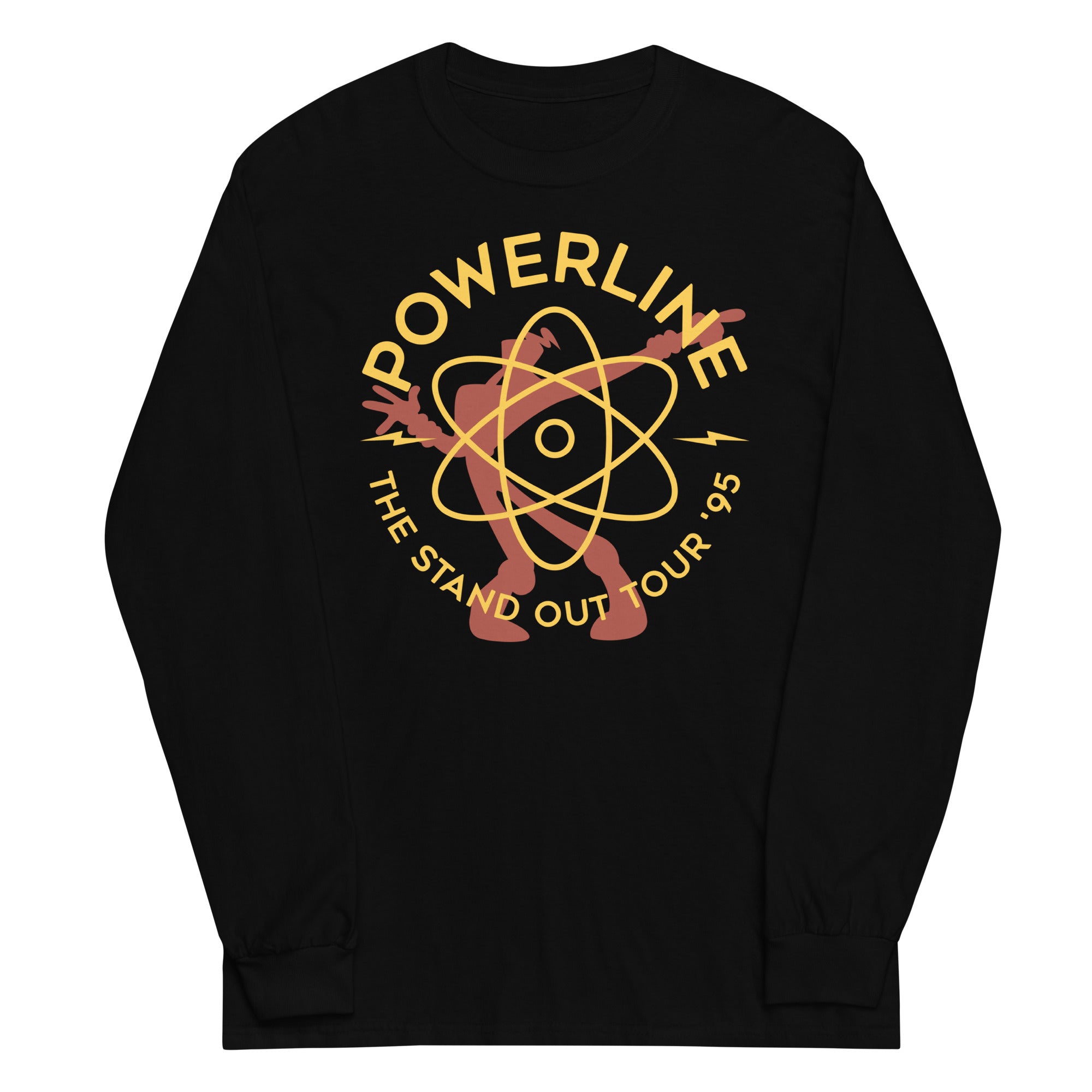 Powerline Unisex Long Sleeve Tee Hoodie, Sweatshirt | CoreVibeTees.com (Image 1)