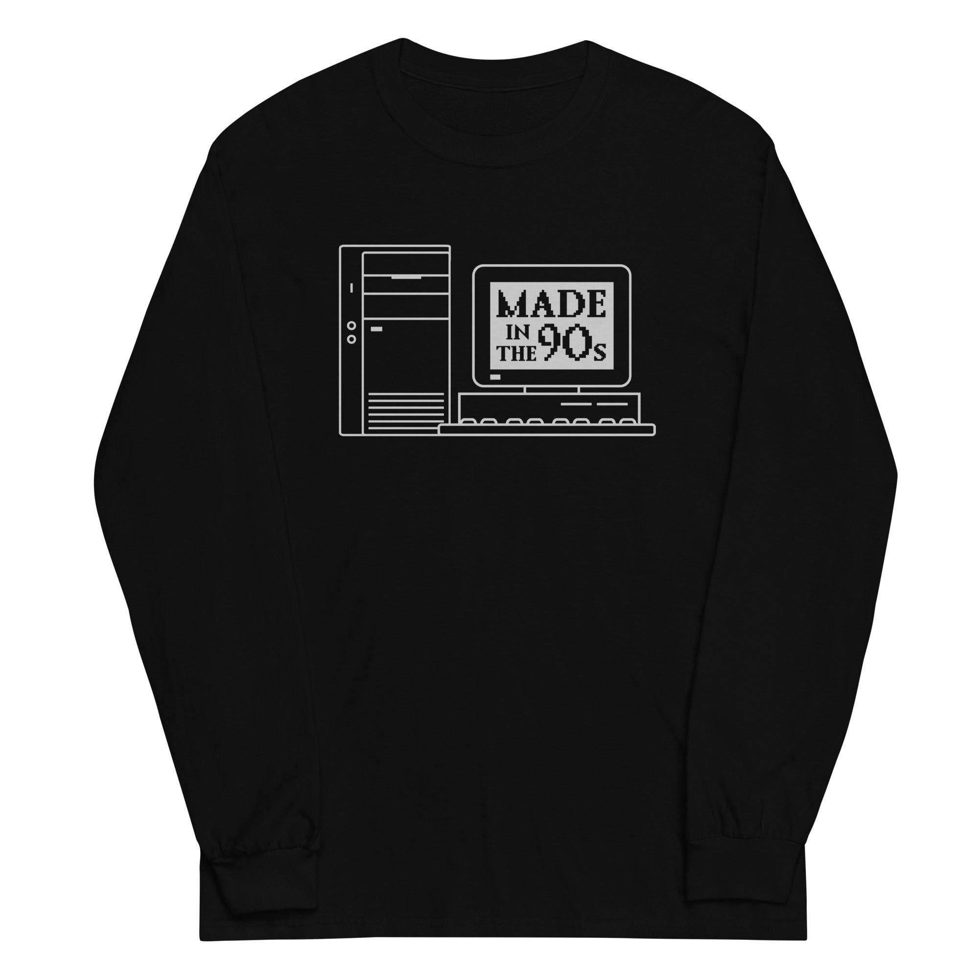 Made In The 90s Unisex Long Sleeve Tee Hoodie, Sweatshirt | CoreVibeTees.com (Image 1)
