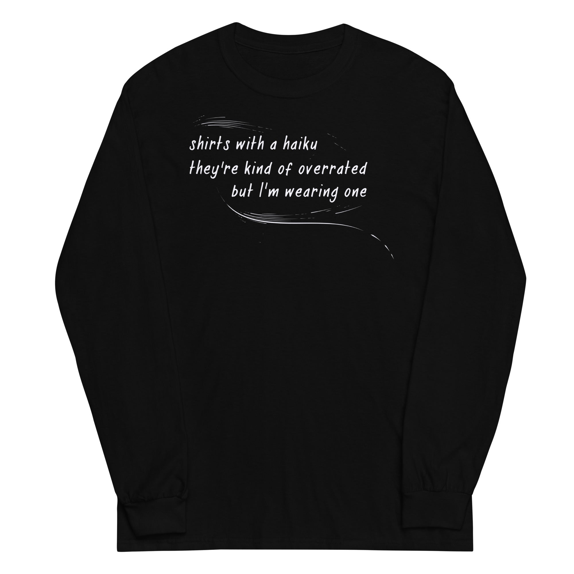 Haiku Unisex Long Sleeve Tee Hoodie, Sweatshirt | CoreVibeTees.com (Image 2)