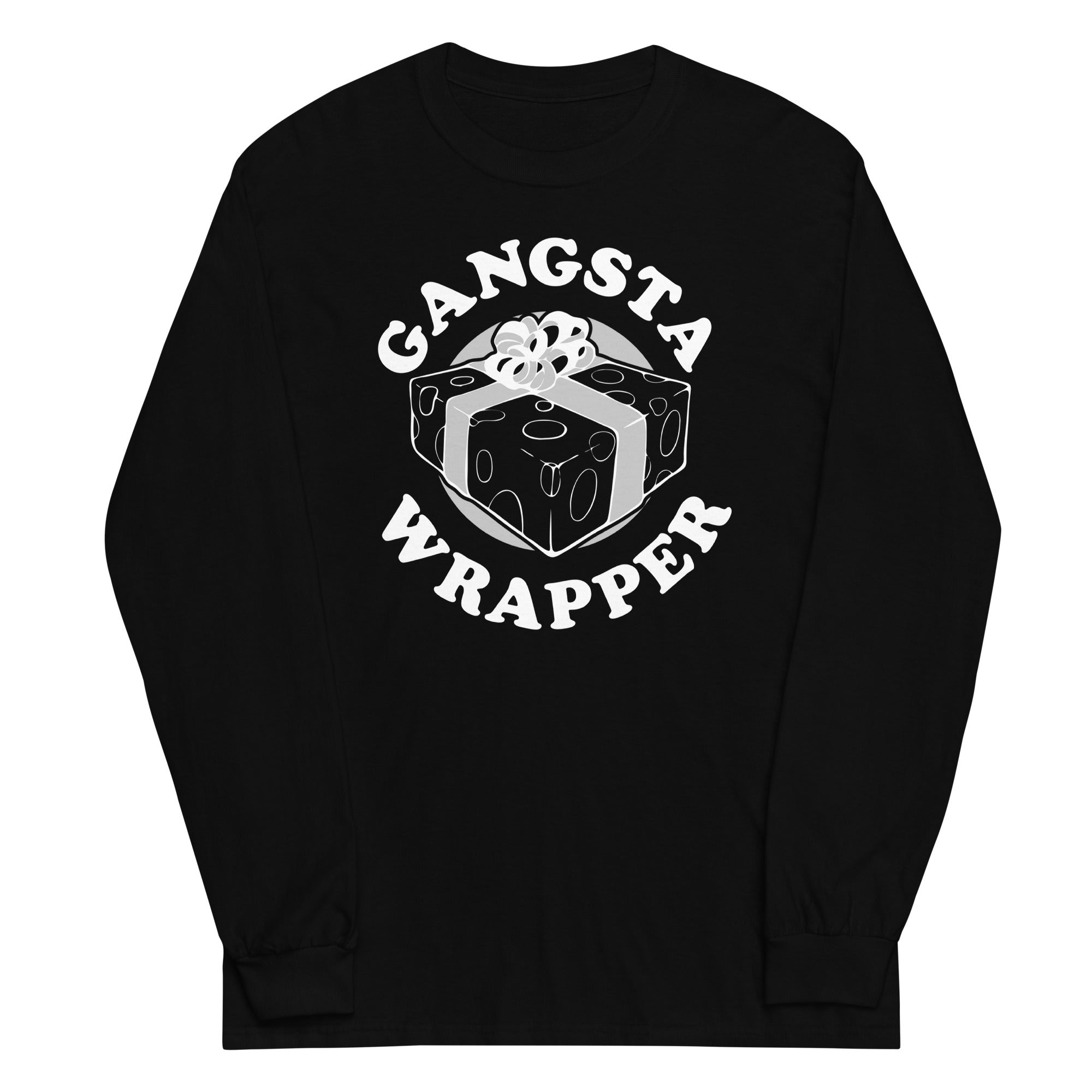 Gangsta Wrapper Unisex Long Sleeve Tee Hoodie, Sweatshirt | CoreVibeTees.com (Image 2)