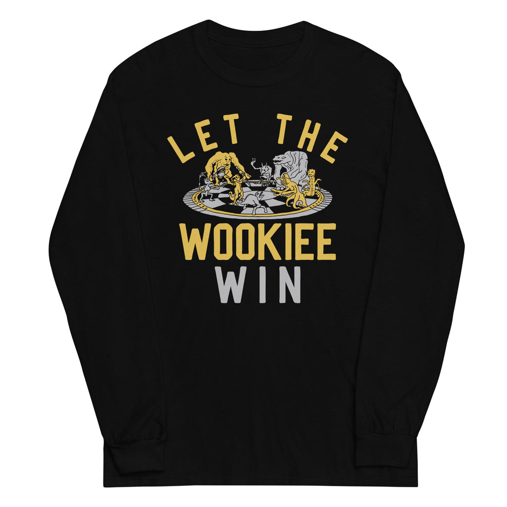 Let The Wookiee Win Unisex Long Sleeve Tee Hoodie, Sweatshirt | CoreVibeTees.com (Image 1)