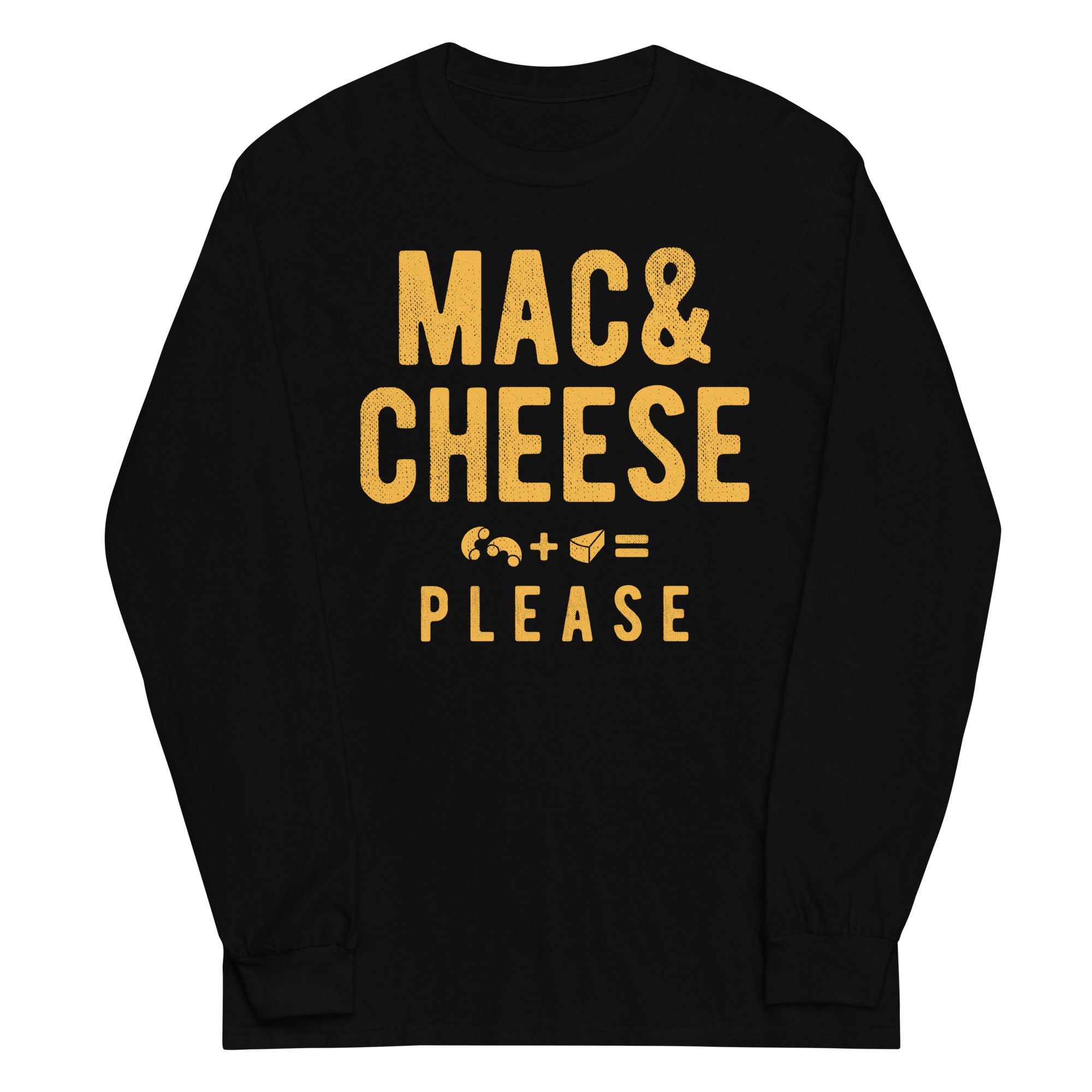 Mac And Cheese Please Unisex Long Sleeve Tee Hoodie, Sweatshirt | CoreVibeTees.com (Image 2)
