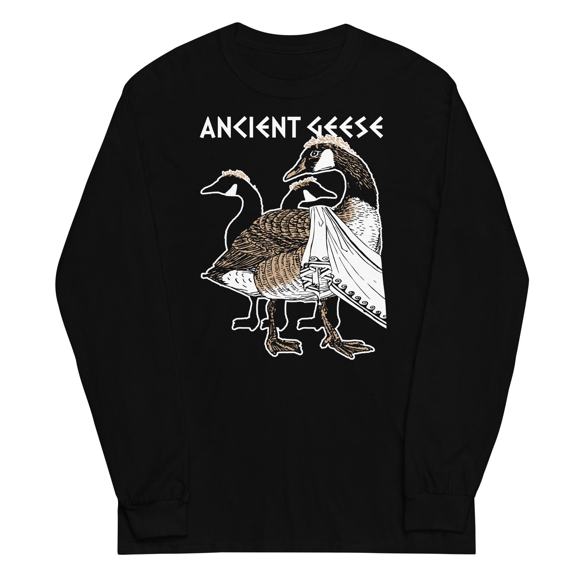 Ancient Geese Unisex Long Sleeve Tee Hoodie, Sweatshirt | CoreVibeTees.com (Image 2)