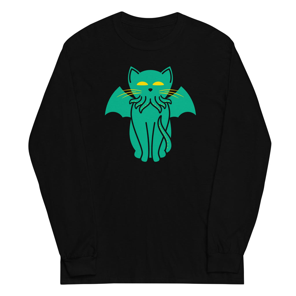Cathulhu Unisex Long Sleeve Tee Hoodie, Sweatshirt | CoreVibeTees.com (Image 1)