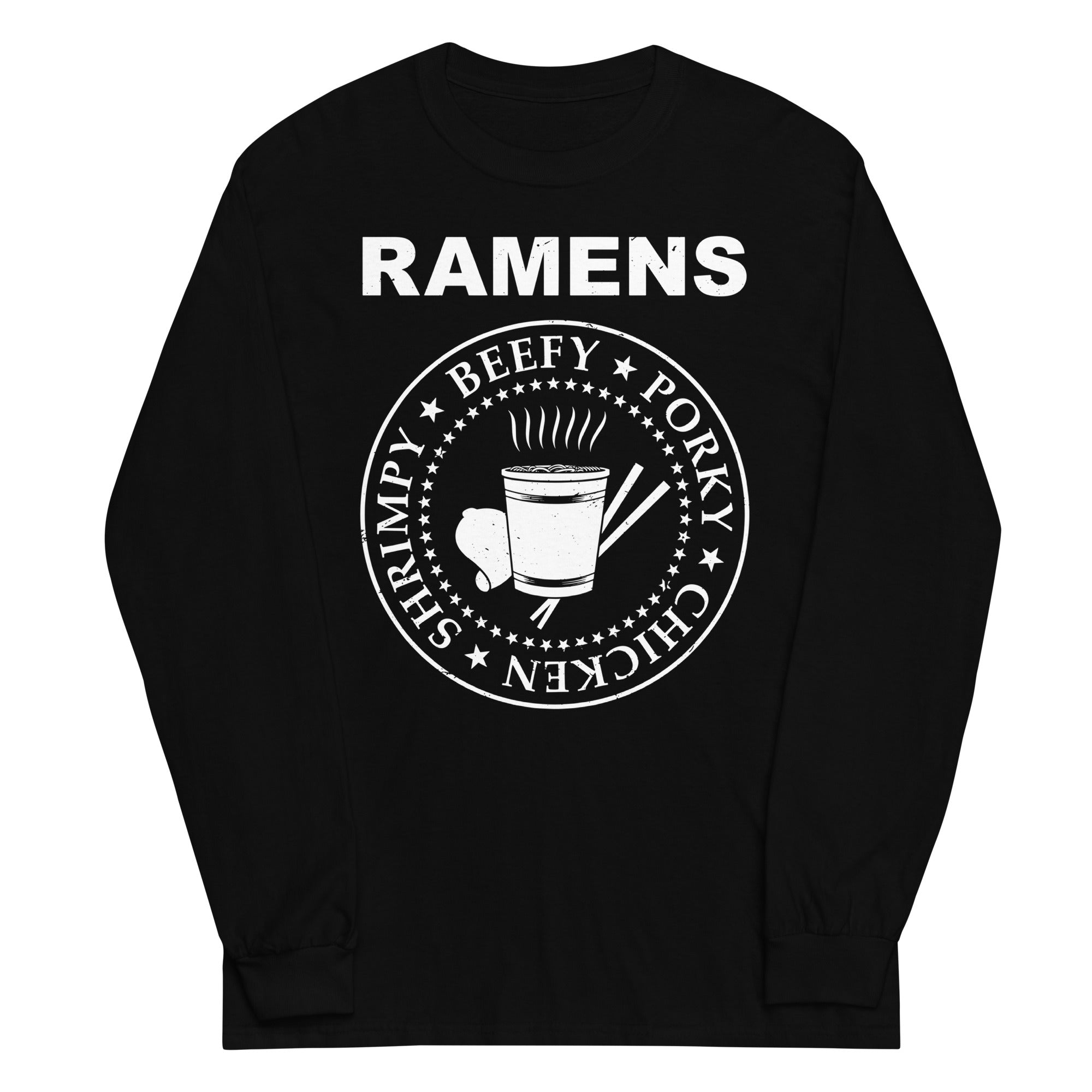 Ramens Unisex Long Sleeve Tee Hoodie, Sweatshirt | CoreVibeTees.com (Image 1)