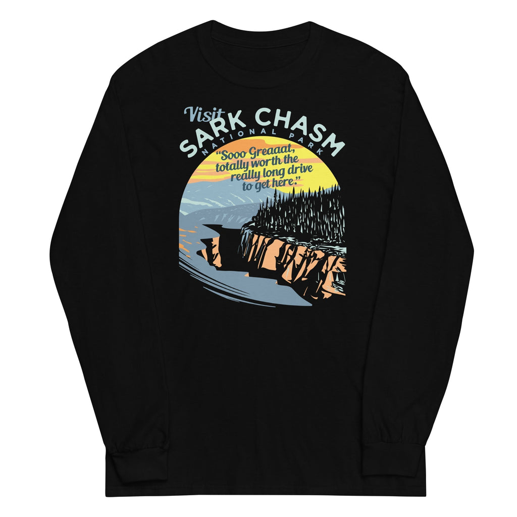 Visit Sark Chasm Unisex Long Sleeve Tee Hoodie, Sweatshirt | CoreVibeTees.com (Image 2)