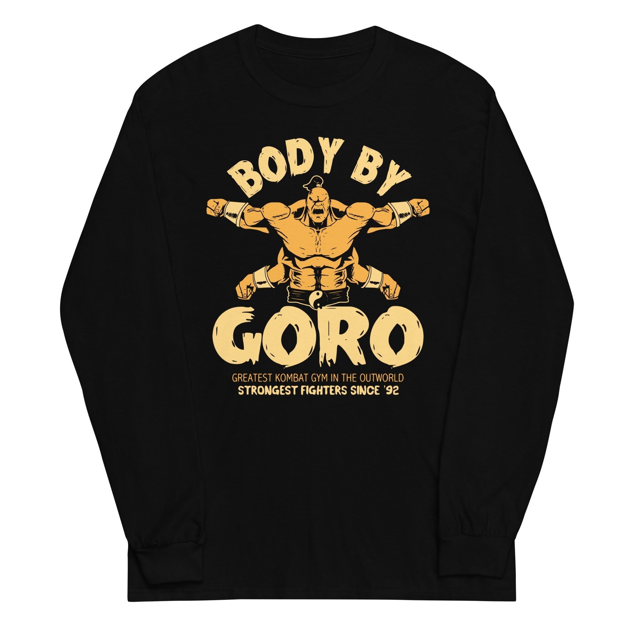Body By Goro Unisex Long Sleeve Tee Hoodie, Sweatshirt | CoreVibeTees.com (Image 2)