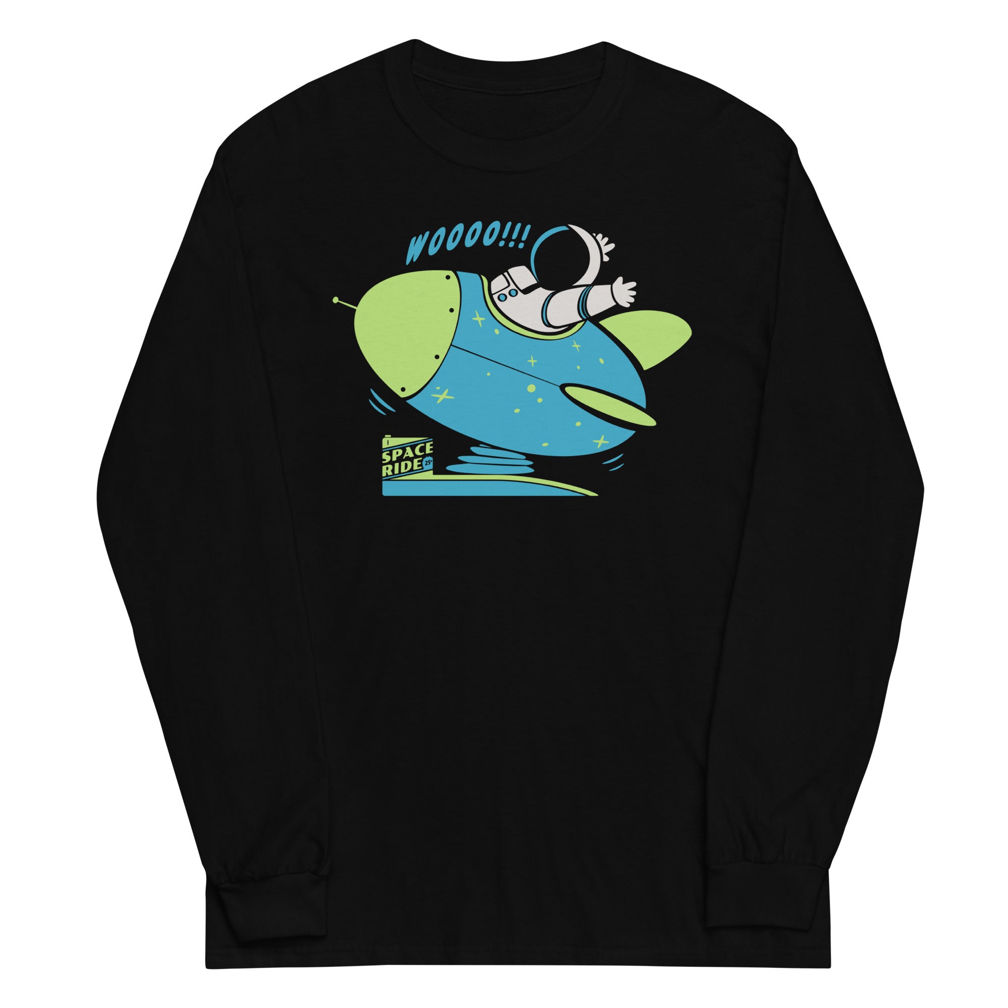 Space Ride Unisex Long Sleeve Tee Hoodie, Sweatshirt | CoreVibeTees.com (Image 2)