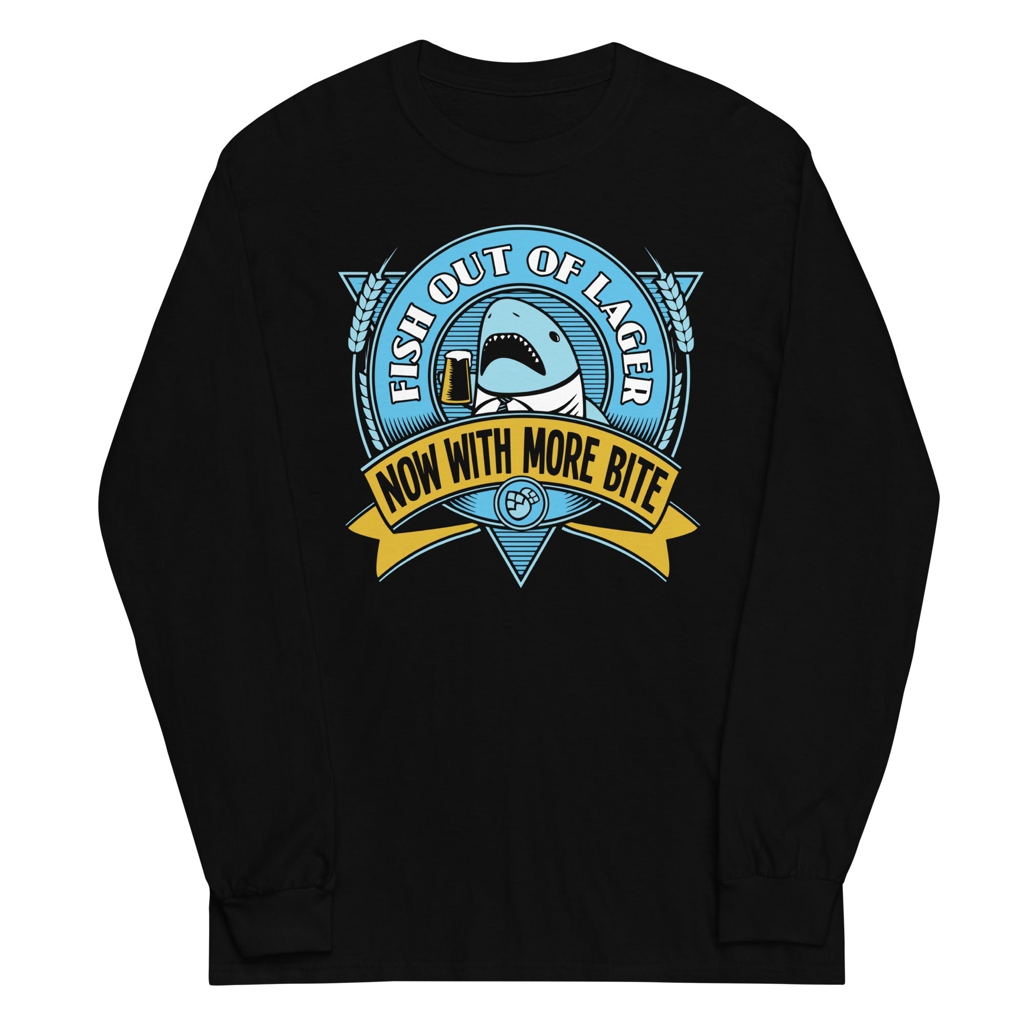 Fish Out Of Lager Unisex Long Sleeve Tee Hoodie, Sweatshirt | CoreVibeTees.com (Image 2)