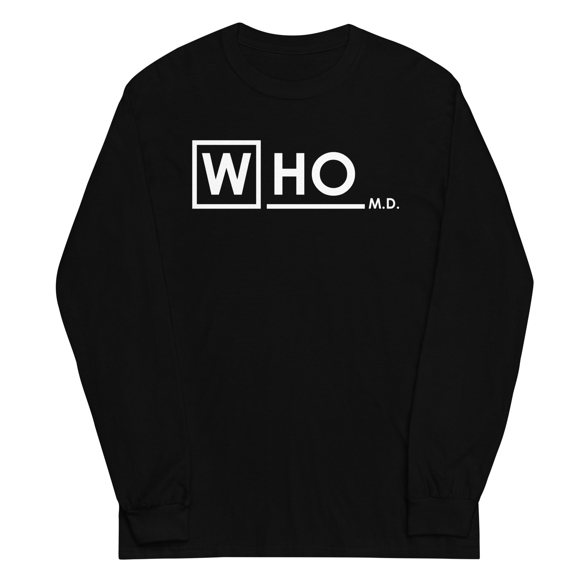 Who MD Unisex Long Sleeve Tee Hoodie, Sweatshirt | CoreVibeTees.com (Image 2)