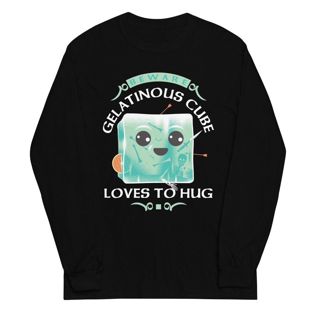 Gelatinous Cube Loves To Hug Unisex Long Sleeve Tee Hoodie, Sweatshirt | CoreVibeTees.com (Image 5)