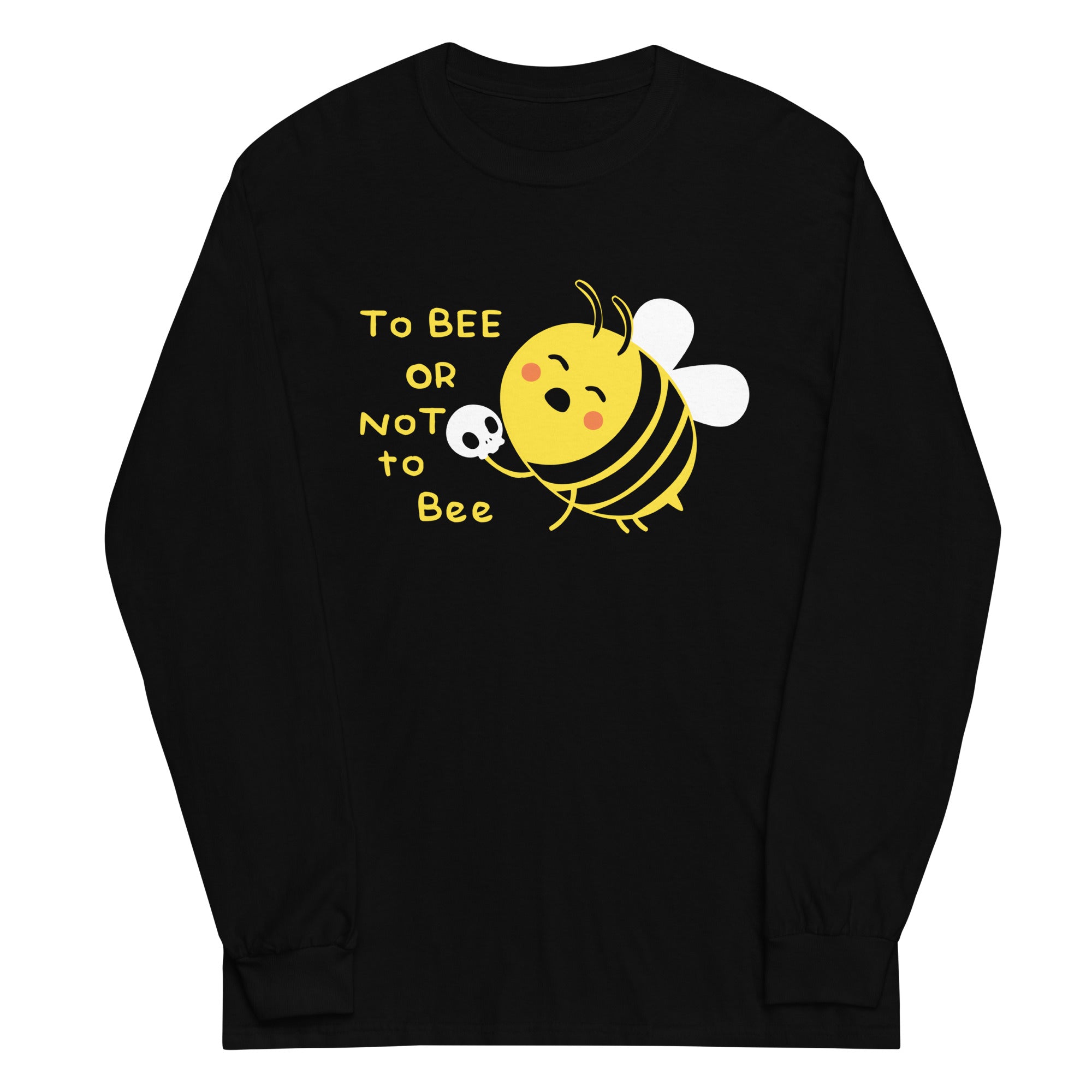 To Bee Or Not To Bee Unisex Long Sleeve Tee Hoodie, Sweatshirt | CoreVibeTees.com (Image 1)