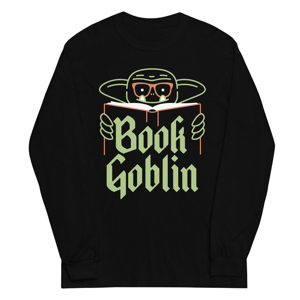 Book Goblin Unisex Long Sleeve Tee Hoodie, Sweatshirt | CoreVibeTees.com (Image 2)