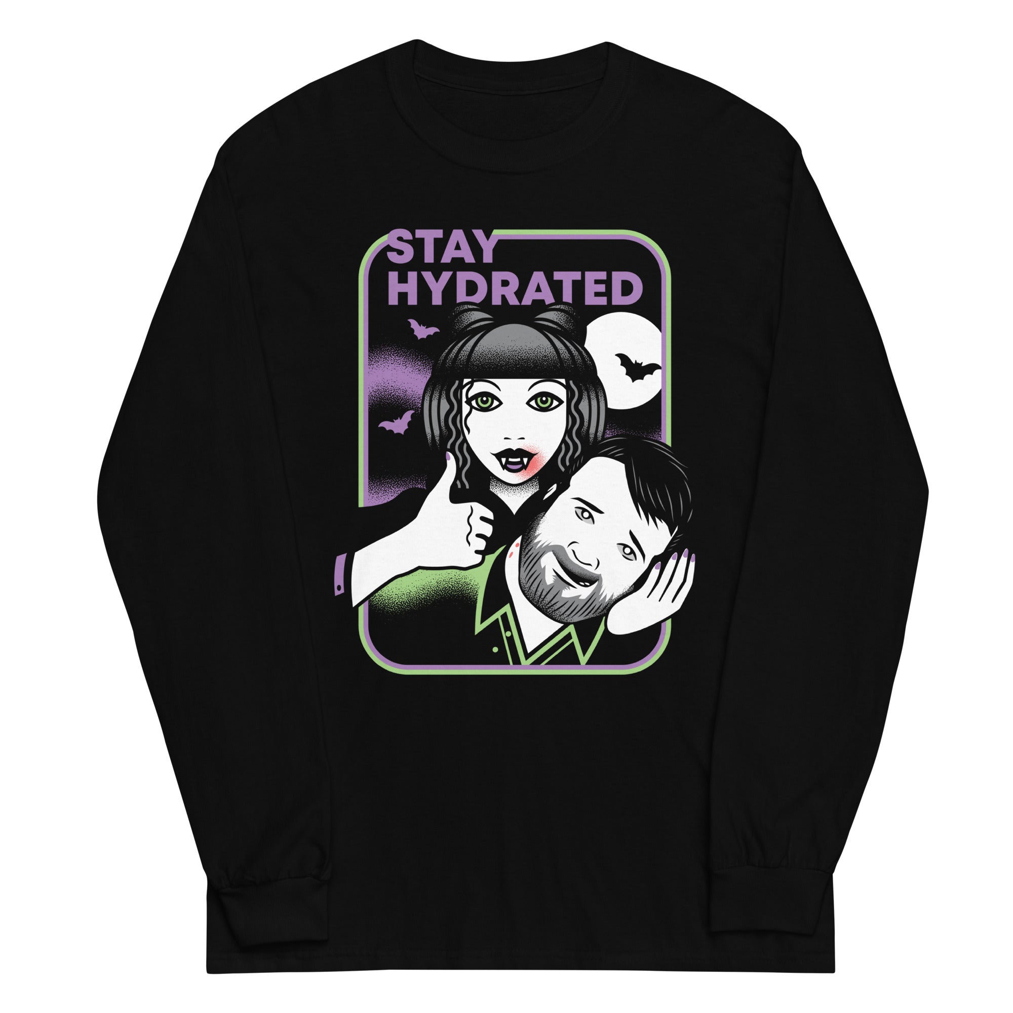 Stay Hydrated Unisex Long Sleeve Tee Hoodie, Sweatshirt | CoreVibeTees.com (Image 1)
