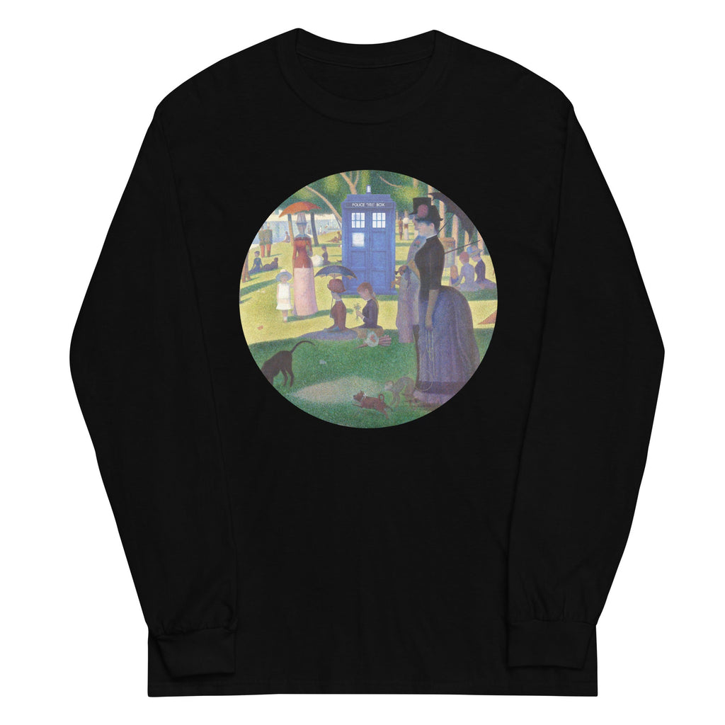 Tardis On La Grande Unisex Long Sleeve Tee Hoodie, Sweatshirt | CoreVibeTees.com (Image 2)