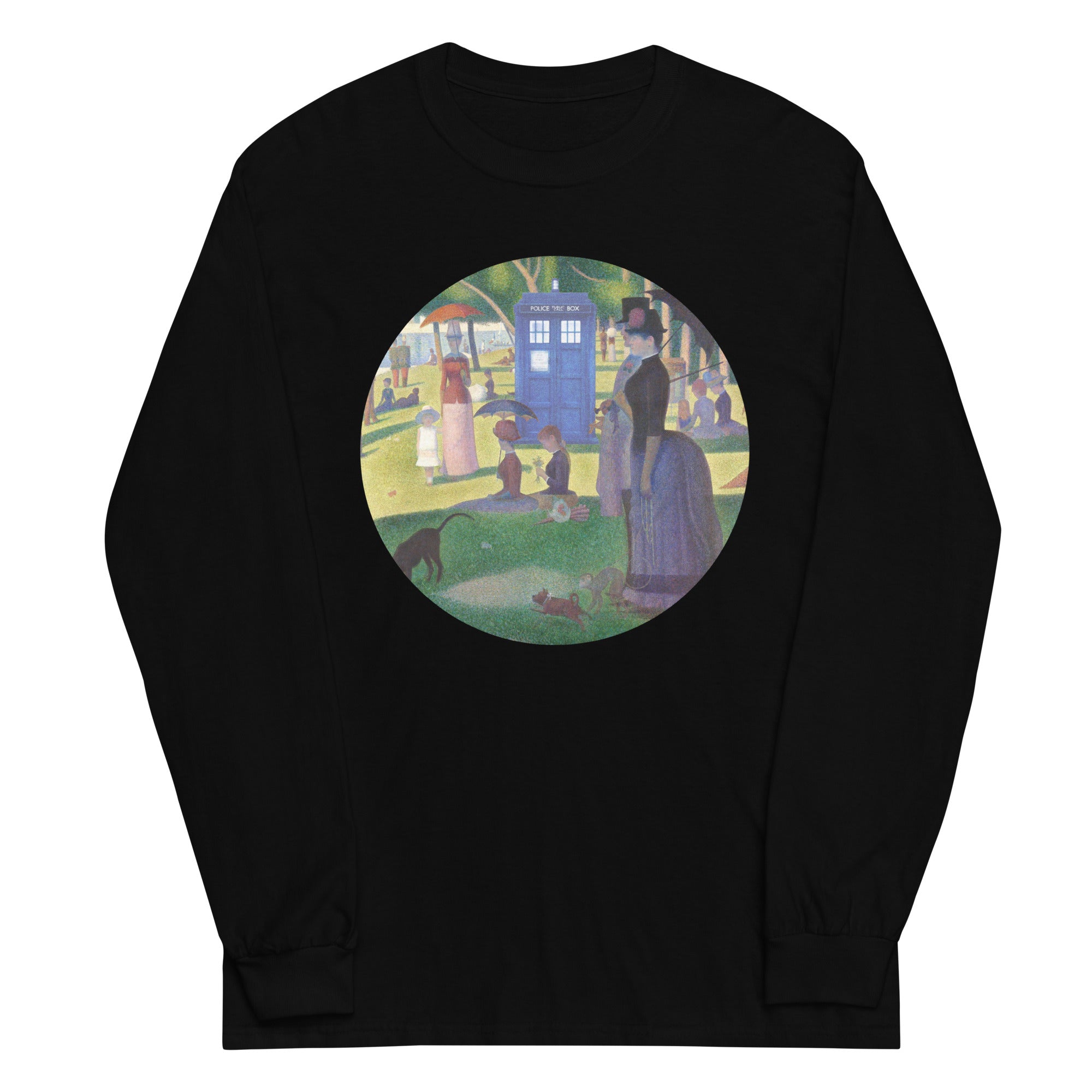 Tardis On La Grande Unisex Long Sleeve Tee Hoodie, Sweatshirt | CoreVibeTees.com (Image 2)