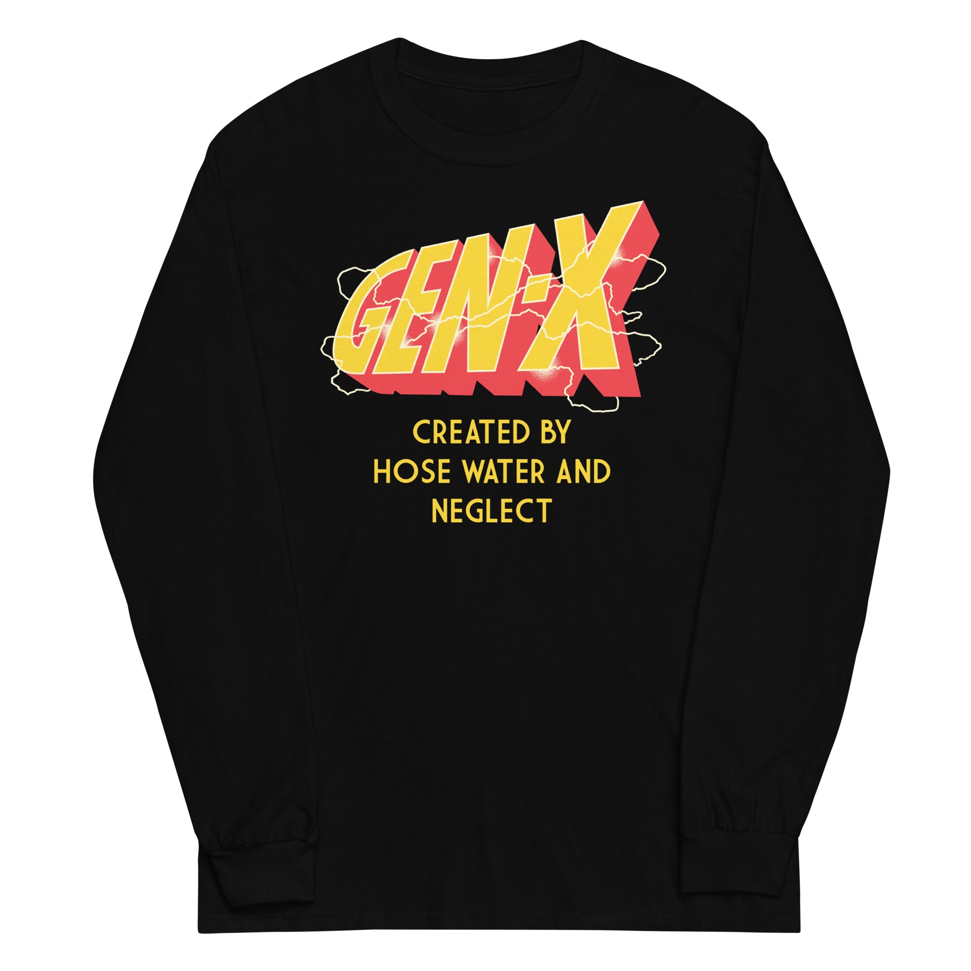 Gen-X Unisex Long Sleeve Tee Hoodie, Sweatshirt | CoreVibeTees.com (Image 1)