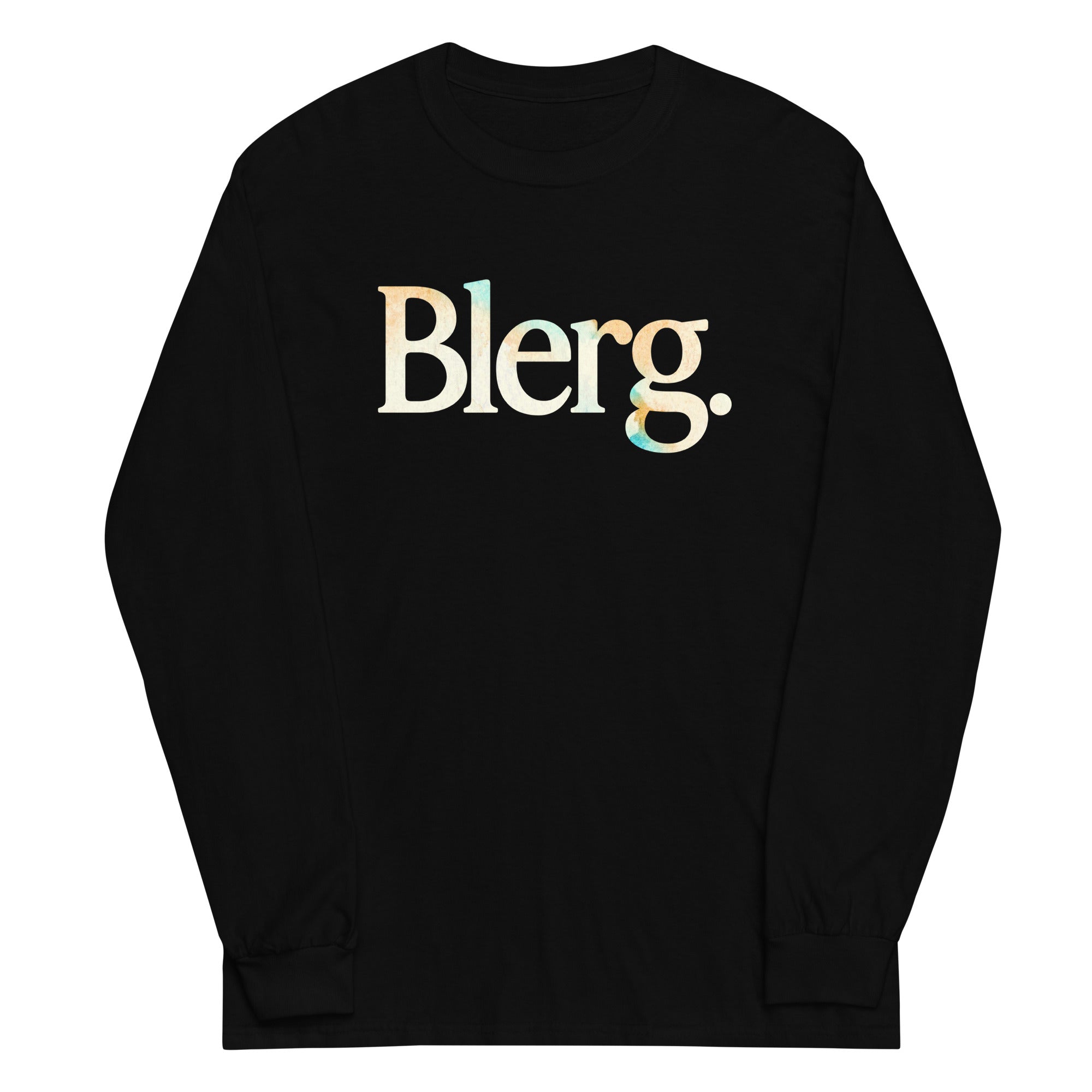 Blerg Unisex Long Sleeve Tee Hoodie, Sweatshirt | CoreVibeTees.com (Image 3)