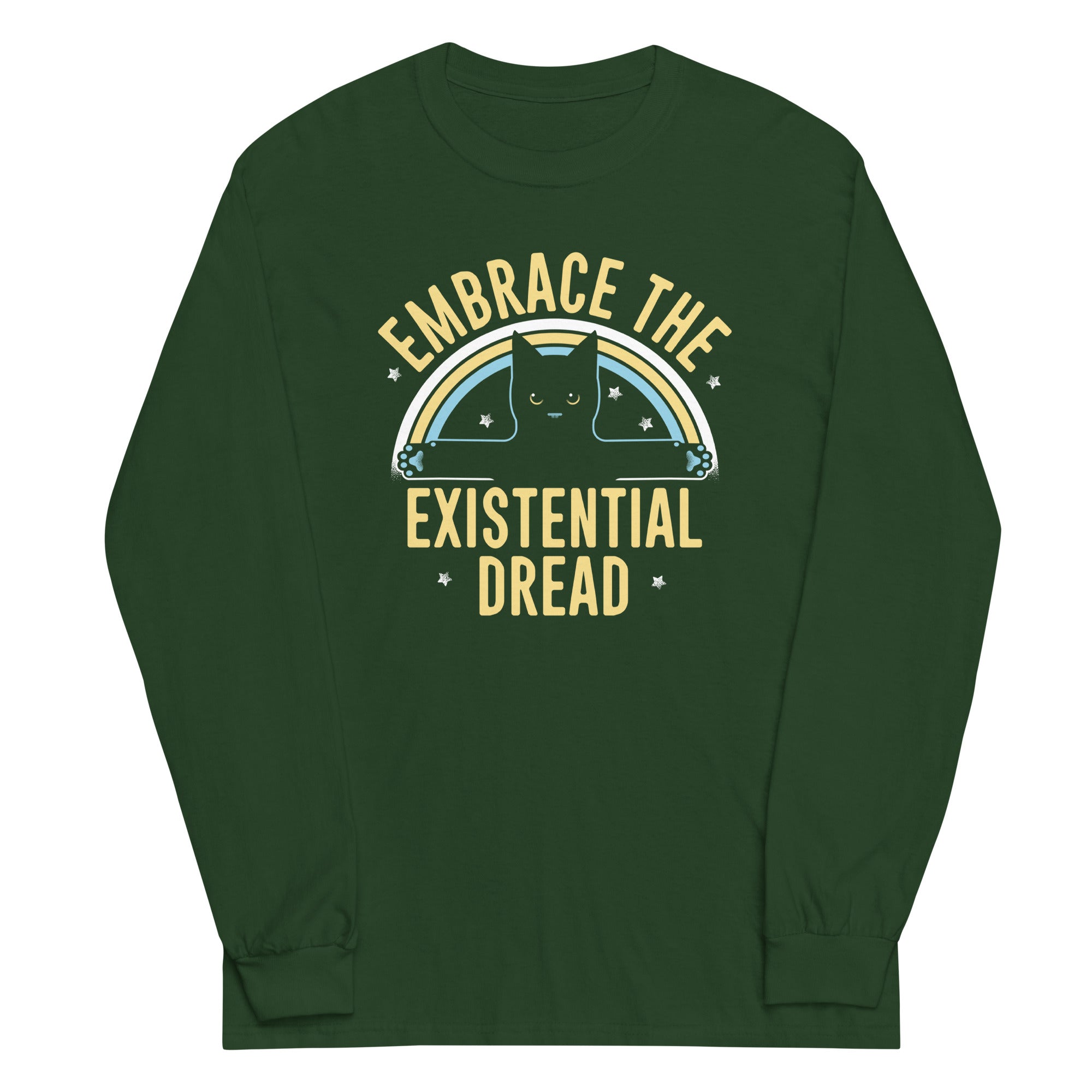 Embrace The Existential Dread Unisex Long Sleeve Tee Hoodie, Sweatshirt | CoreVibeTees.com (Image 3)