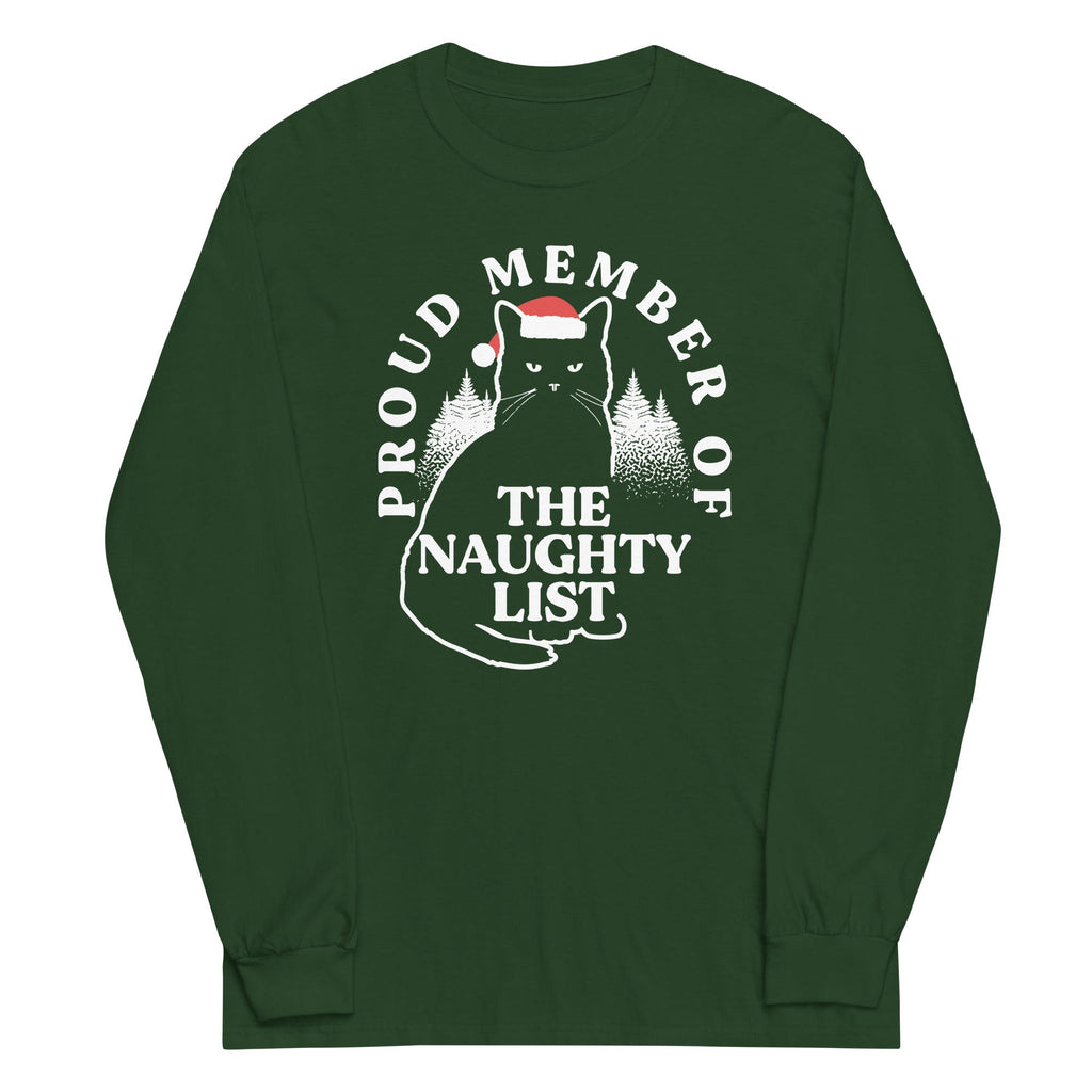 The Naughty List Unisex Long Sleeve Tee Hoodie, Sweatshirt | CoreVibeTees.com (Image 1)