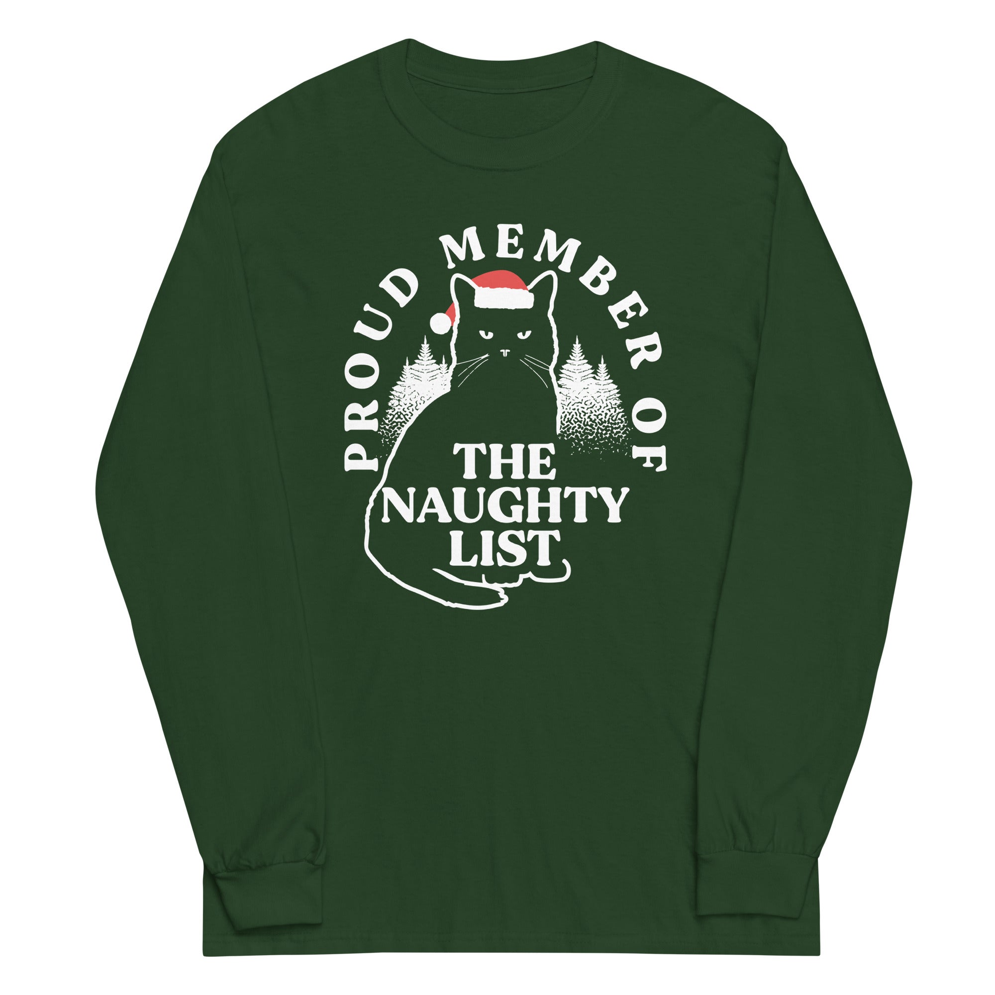 The Naughty List Unisex Long Sleeve Tee Hoodie, Sweatshirt | CoreVibeTees.com (Image 1)