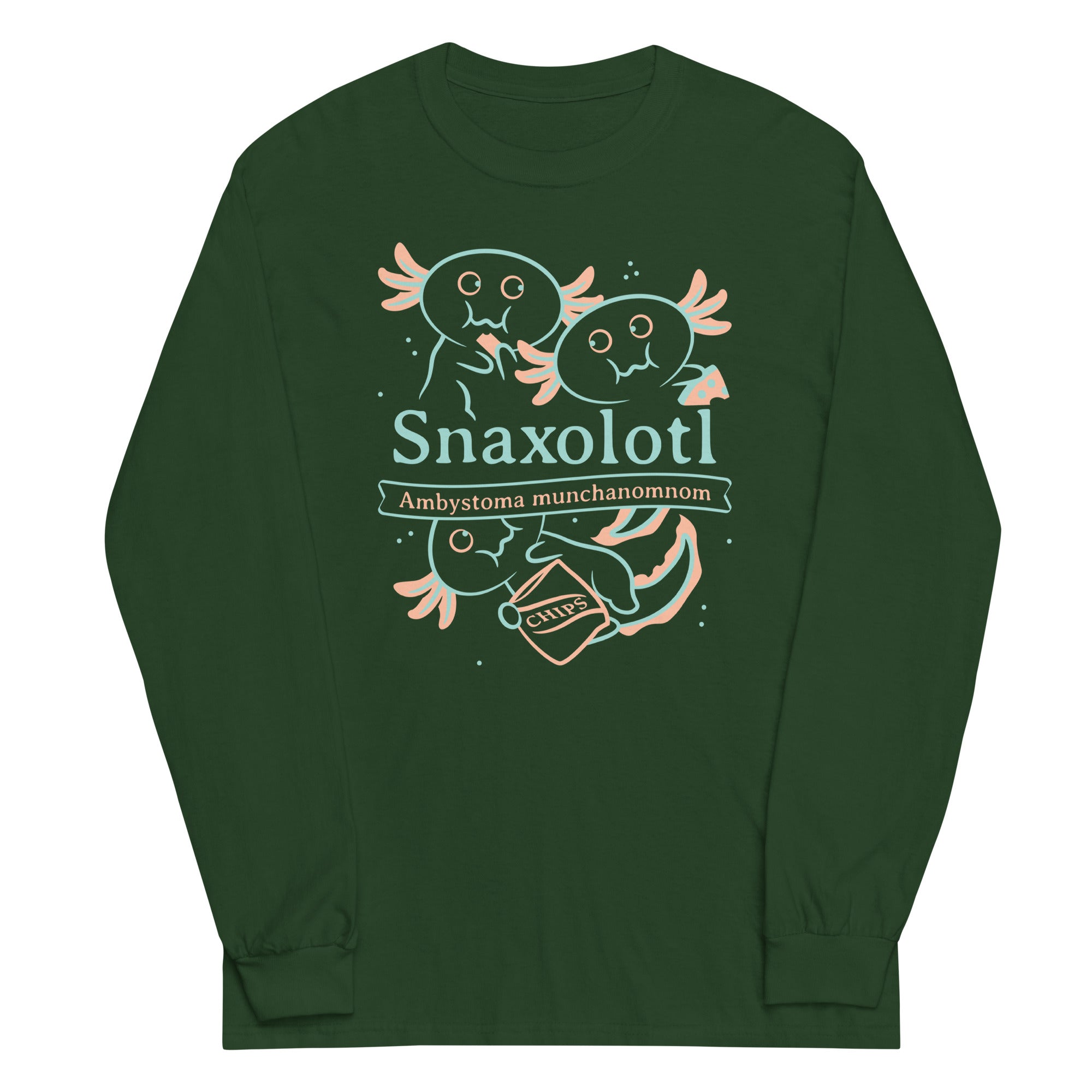 Snaxolotl Unisex Long Sleeve Tee Hoodie, Sweatshirt | CoreVibeTees.com (Image 4)