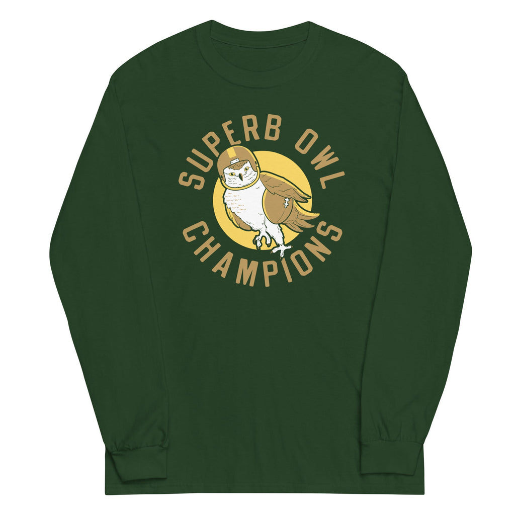 Superb Owl Unisex Long Sleeve Tee Hoodie, Sweatshirt | CoreVibeTees.com (Image 3)