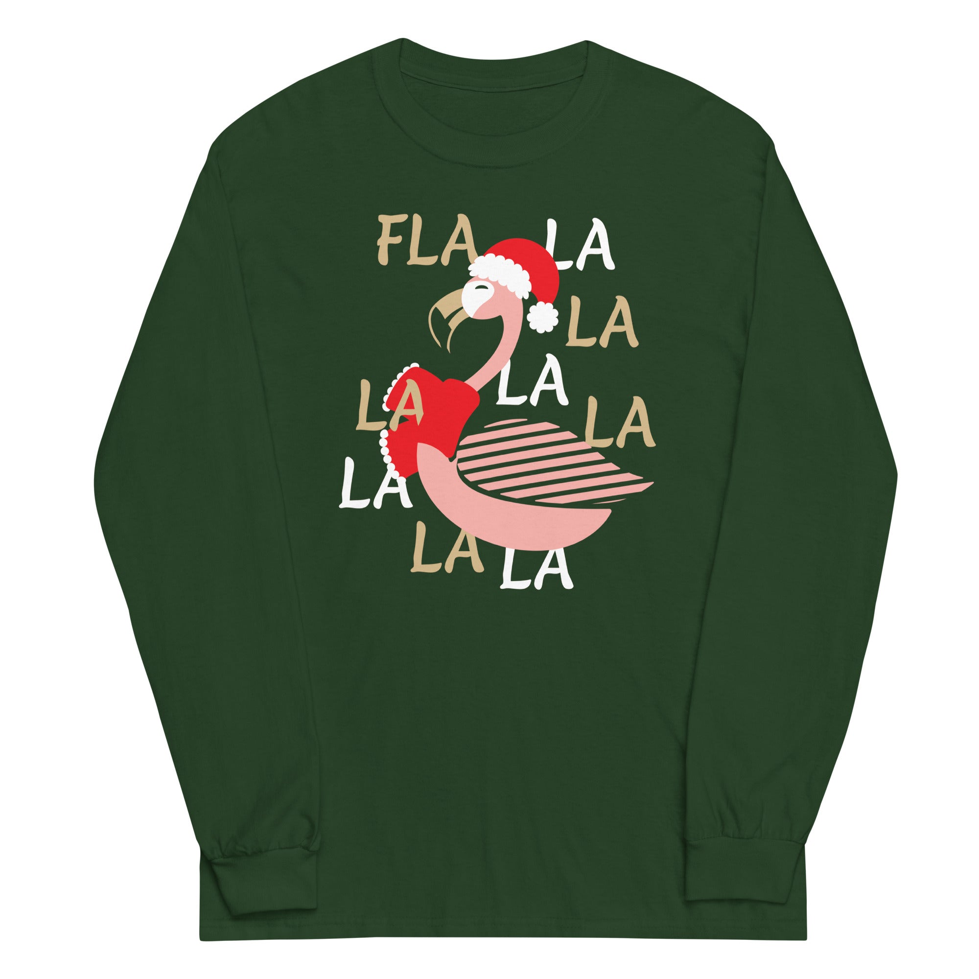Fla La La Lamingo Unisex Long Sleeve Tee Hoodie, Sweatshirt | CoreVibeTees.com (Image 4)