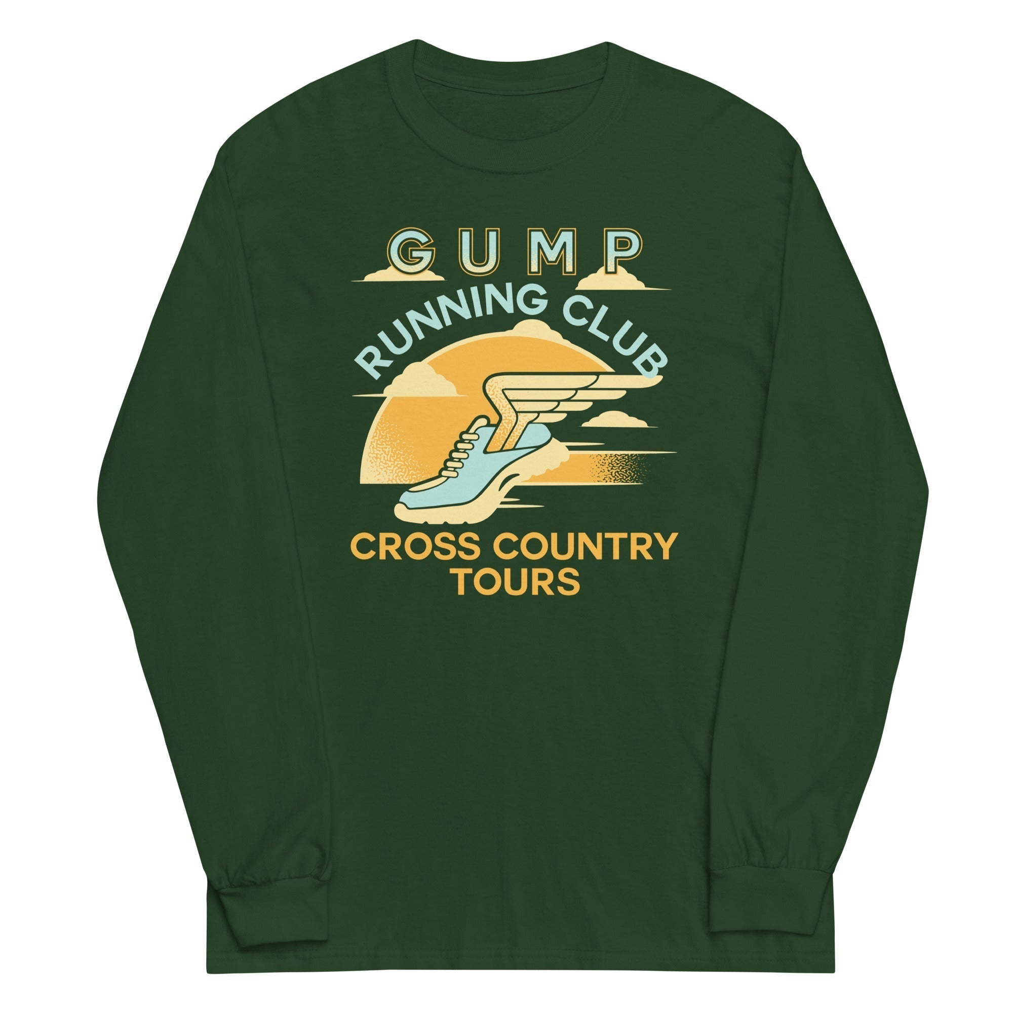 Gump Running Club Unisex Long Sleeve Tee Hoodie, Sweatshirt | CoreVibeTees.com (Image 4)