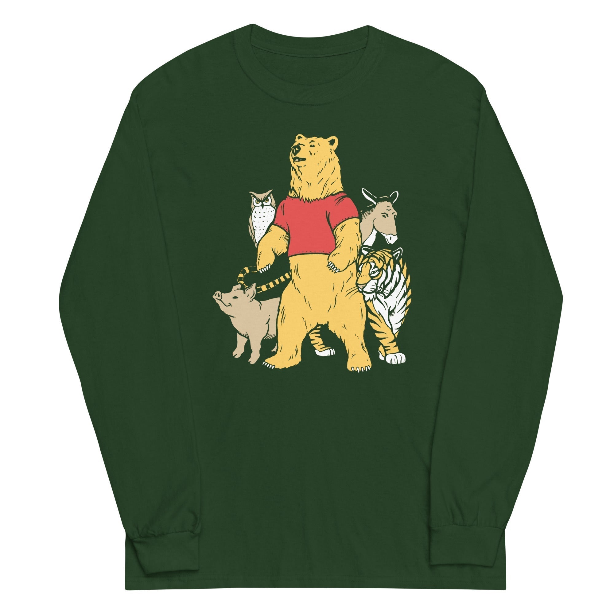 Bear And Friends Unisex Long Sleeve Tee Hoodie, Sweatshirt | CoreVibeTees.com (Image 4)