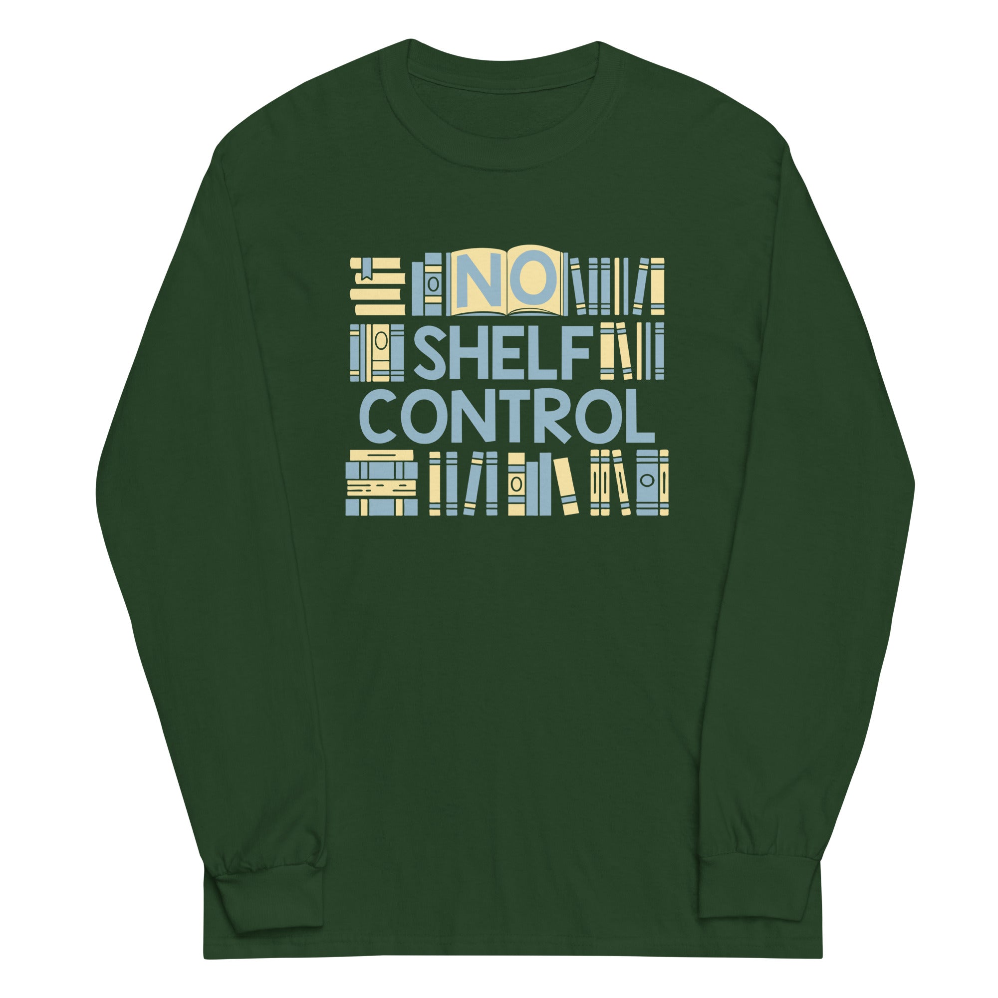 No Shelf Control Unisex Long Sleeve Tee Hoodie, Sweatshirt | CoreVibeTees.com (Image 3)