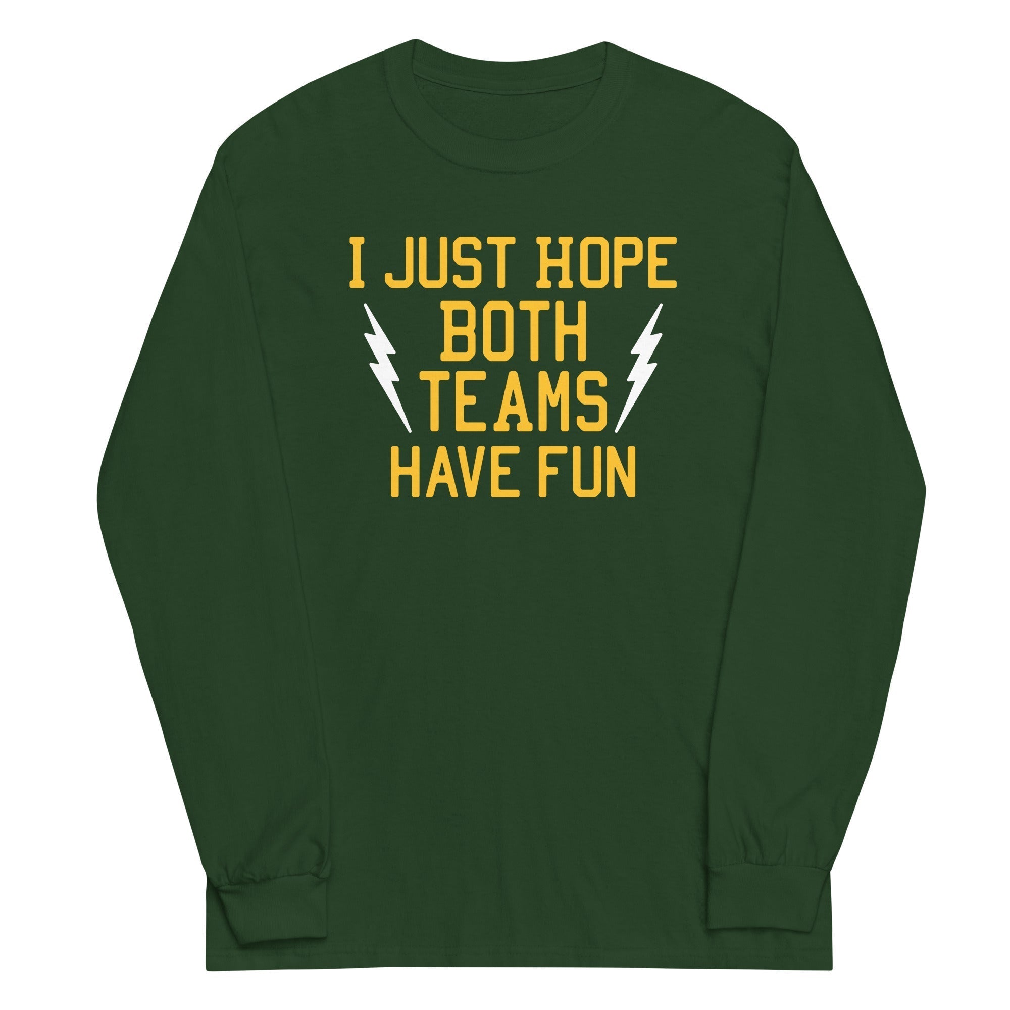 I Just Hope Both Teams Have Fun Unisex Long Sleeve Tee Hoodie, Sweatshirt | CoreVibeTees.com (Image 4)