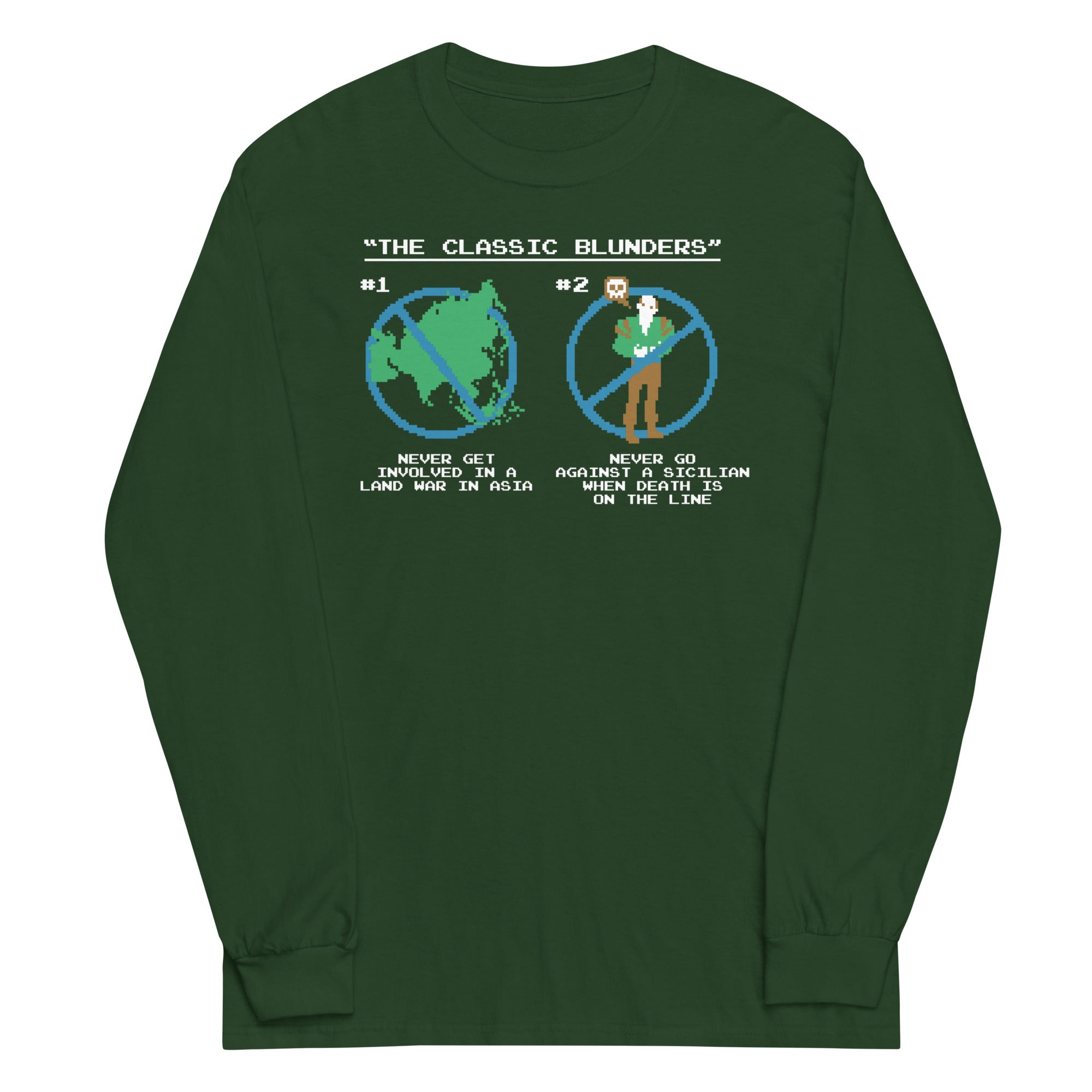 The Classic Blunders Unisex Long Sleeve Tee Hoodie, Sweatshirt | CoreVibeTees.com (Image 4)