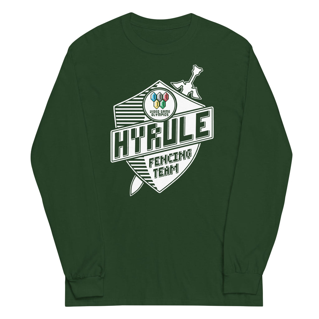 Hyrule Fencing Team Unisex Long Sleeve Tee Hoodie, Sweatshirt | CoreVibeTees.com (Image 5)