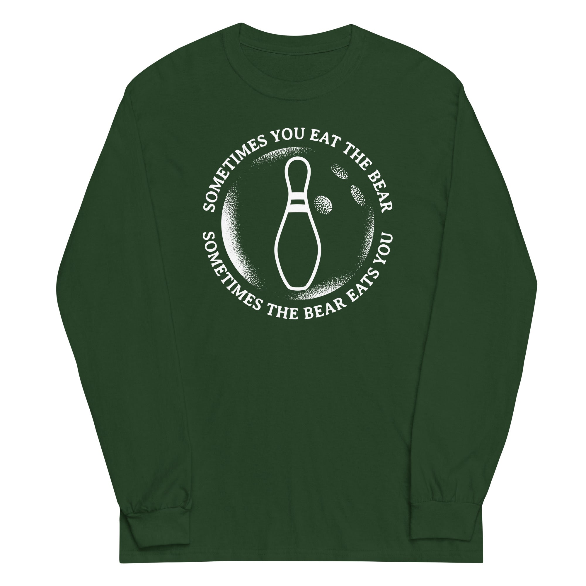 Sometimes You Eat The Bear Unisex Long Sleeve Tee Hoodie, Sweatshirt | CoreVibeTees.com (Image 3)