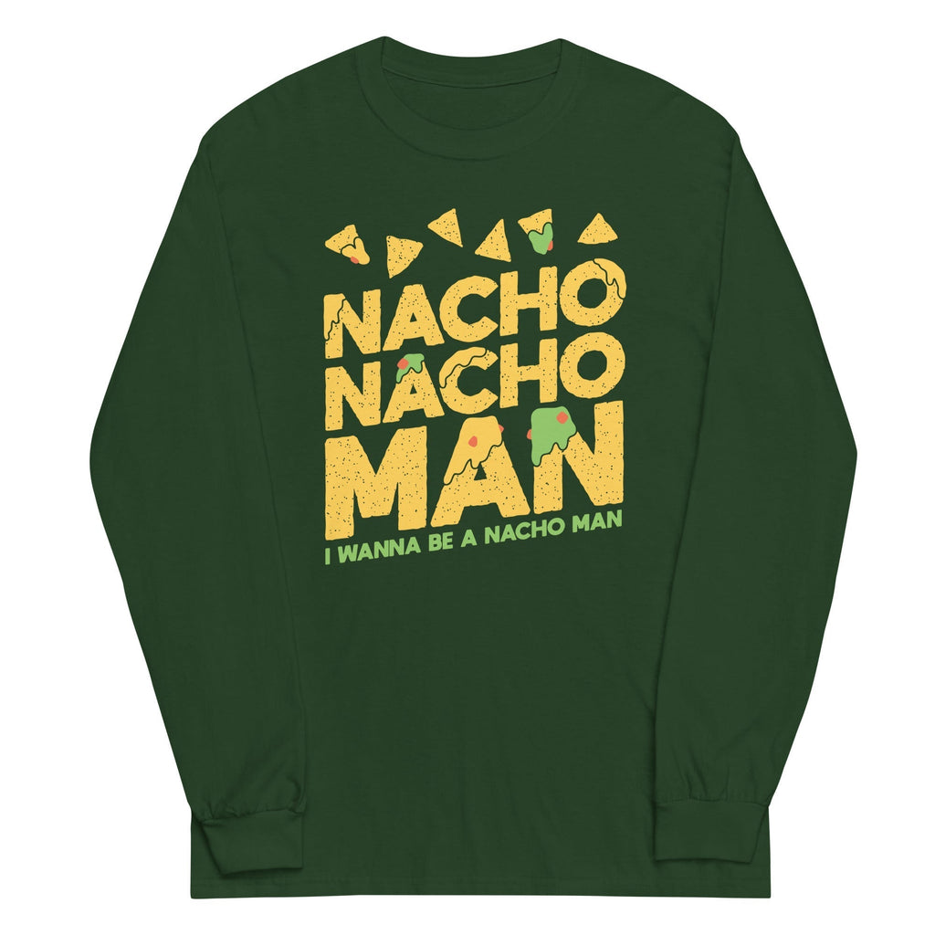 Nacho Nacho Man Unisex Long Sleeve Tee Hoodie, Sweatshirt | CoreVibeTees.com (Image 3)