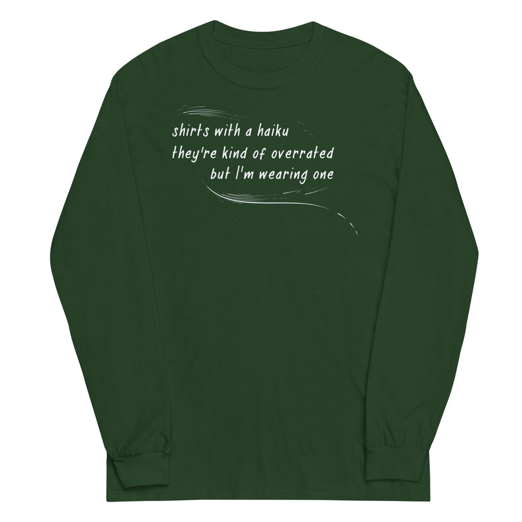 Haiku Unisex Long Sleeve Tee Hoodie, Sweatshirt | CoreVibeTees.com (Image 3)