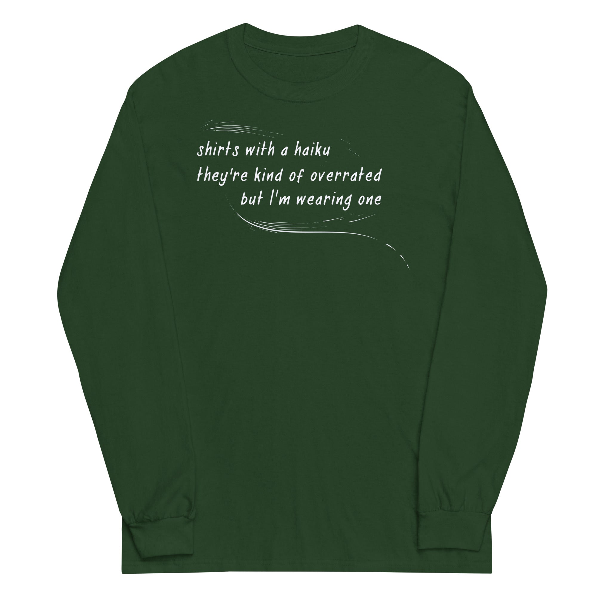 Haiku Unisex Long Sleeve Tee Hoodie, Sweatshirt | CoreVibeTees.com (Image 3)
