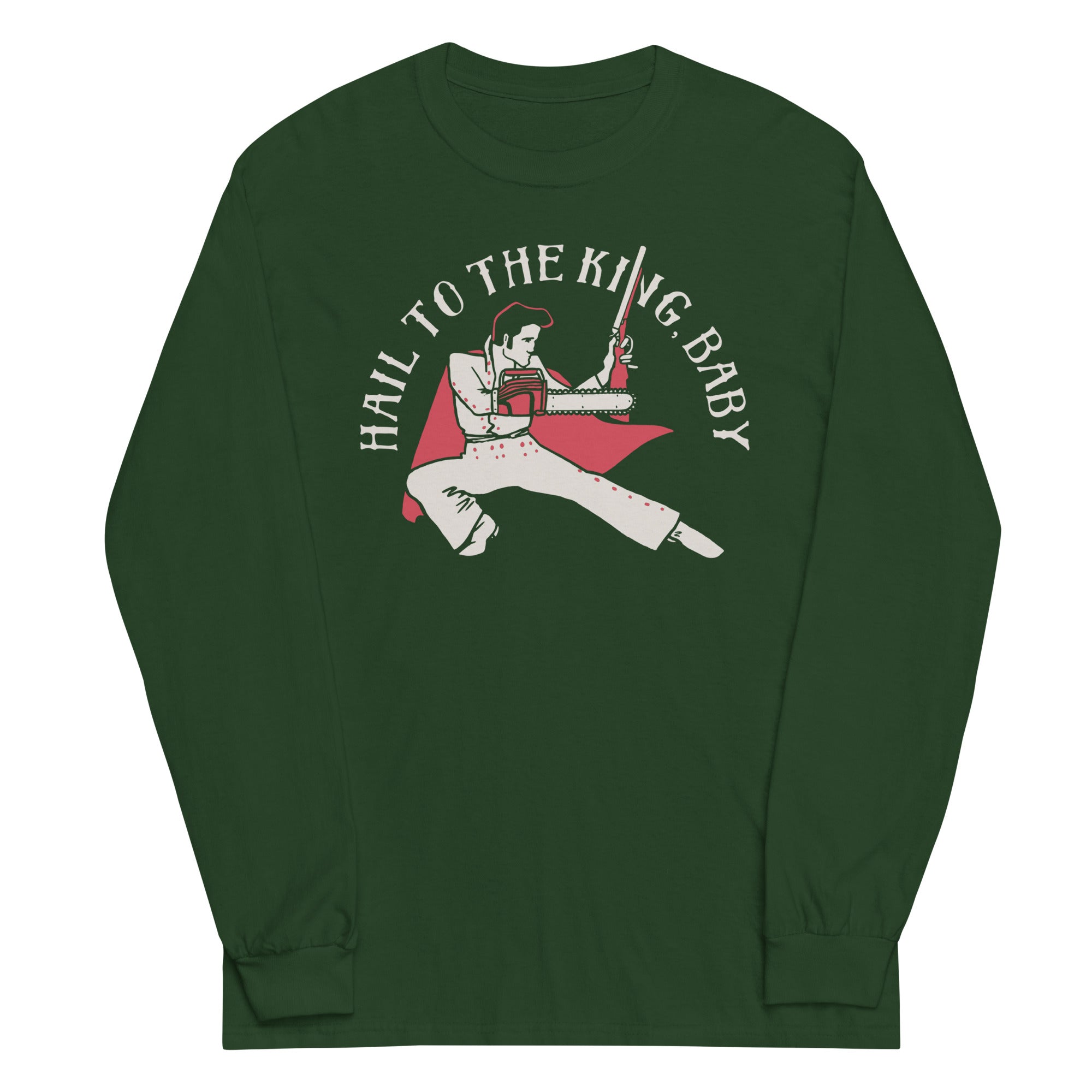 Hail To The King, Baby Unisex Long Sleeve Tee Hoodie, Sweatshirt | CoreVibeTees.com (Image 3)