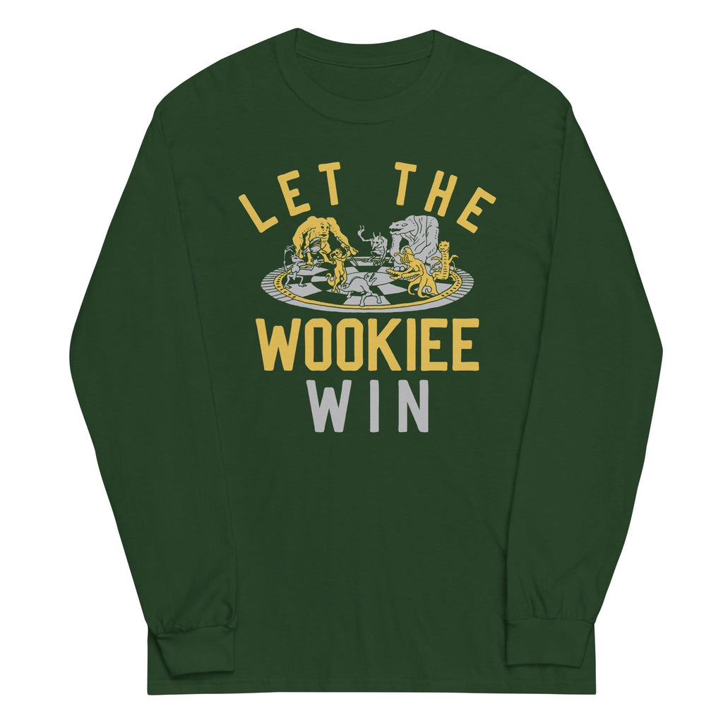 Let The Wookiee Win Unisex Long Sleeve Tee Hoodie, Sweatshirt | CoreVibeTees.com (Image 3)