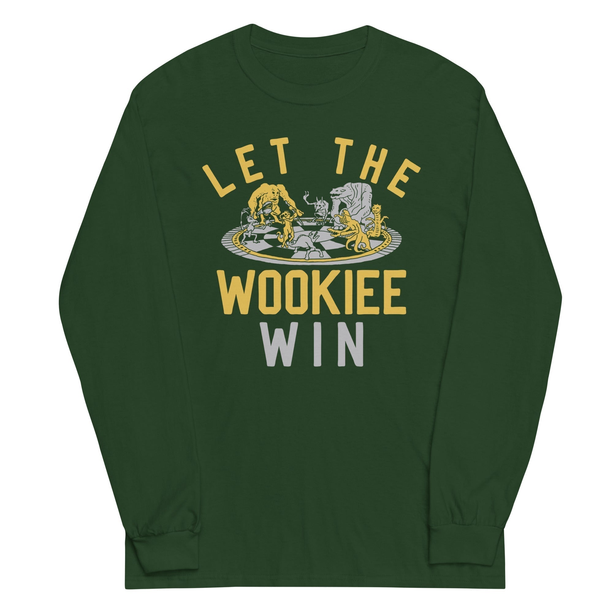 Let The Wookiee Win Unisex Long Sleeve Tee Hoodie, Sweatshirt | CoreVibeTees.com (Image 3)