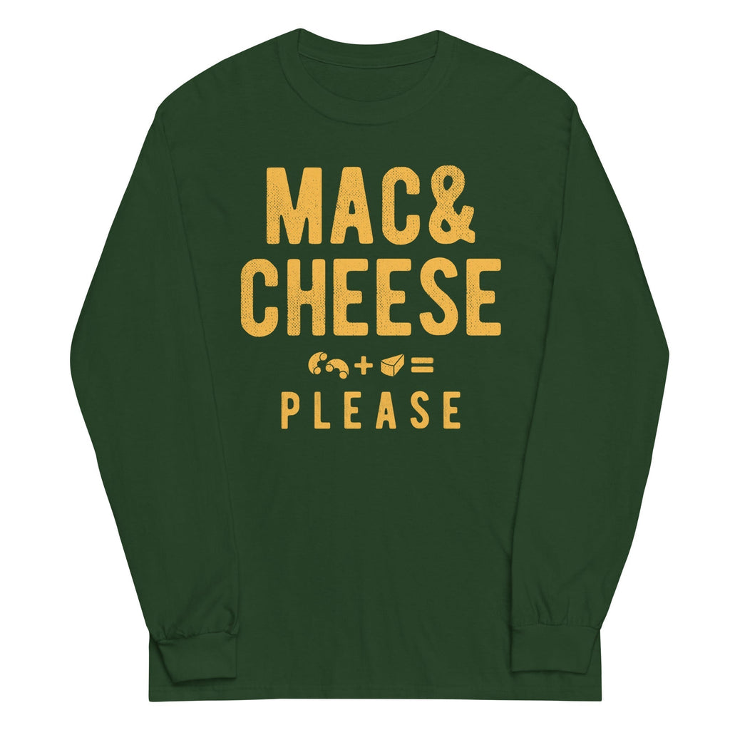 Mac And Cheese Please Unisex Long Sleeve Tee Hoodie, Sweatshirt | CoreVibeTees.com (Image 3)