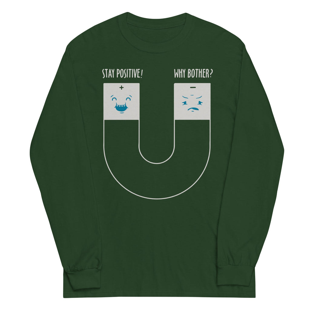 Stay Positive Unisex Long Sleeve Tee Hoodie, Sweatshirt | CoreVibeTees.com (Image 4)