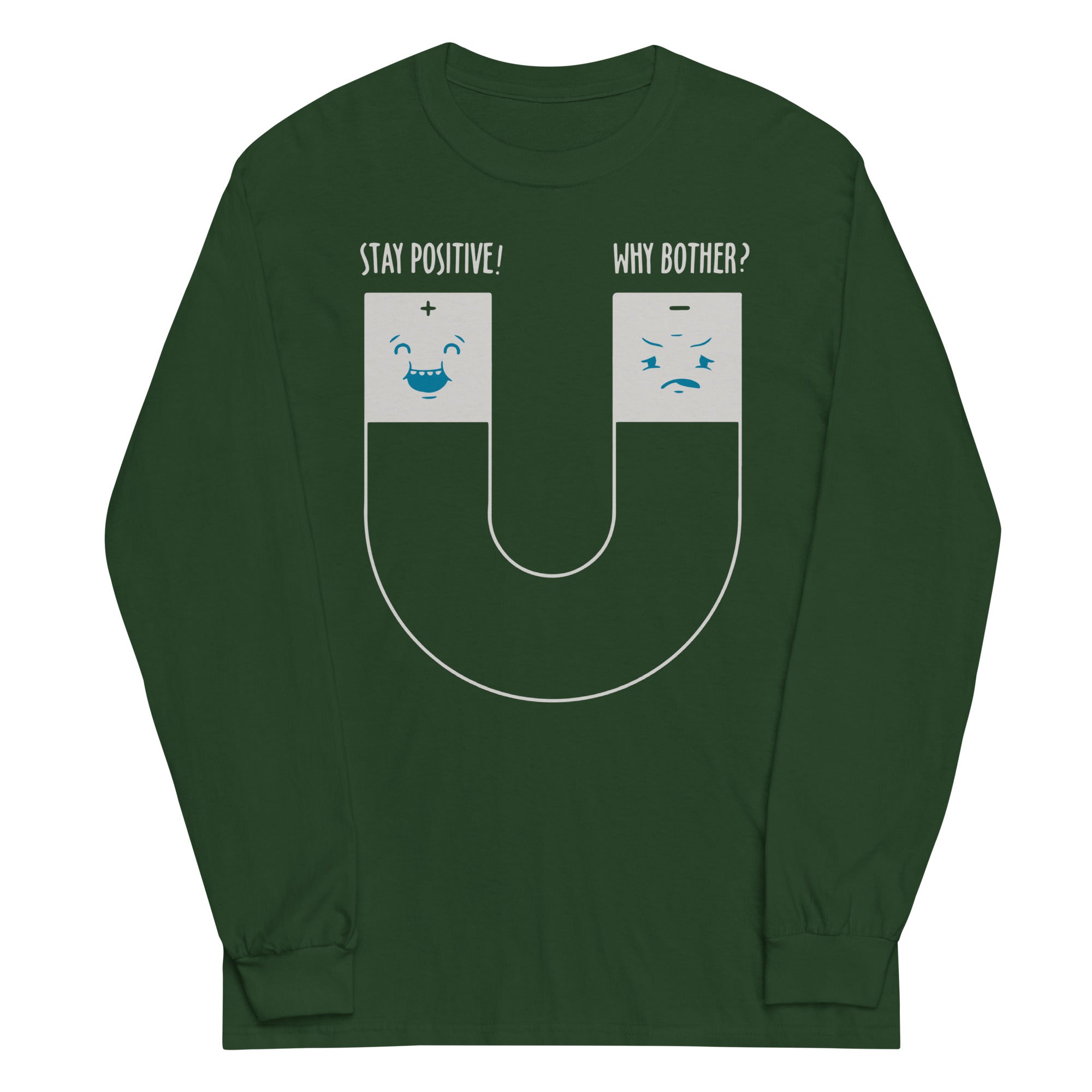 Stay Positive Unisex Long Sleeve Tee Hoodie, Sweatshirt | CoreVibeTees.com (Image 4)