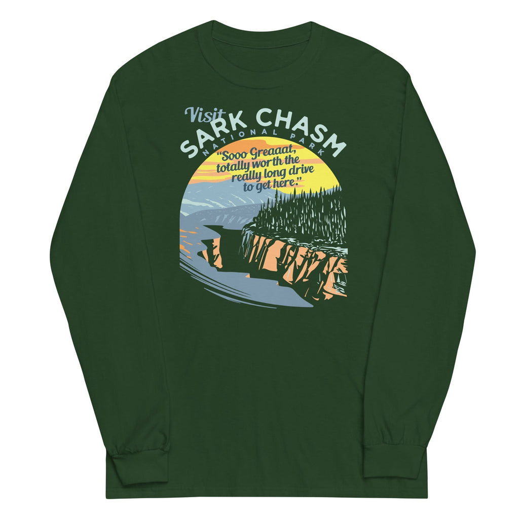Visit Sark Chasm Unisex Long Sleeve Tee Hoodie, Sweatshirt | CoreVibeTees.com (Image 3)