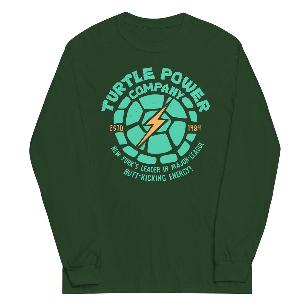 Turtle Power Company Unisex Long Sleeve Tee Hoodie, Sweatshirt | CoreVibeTees.com (Image 1)