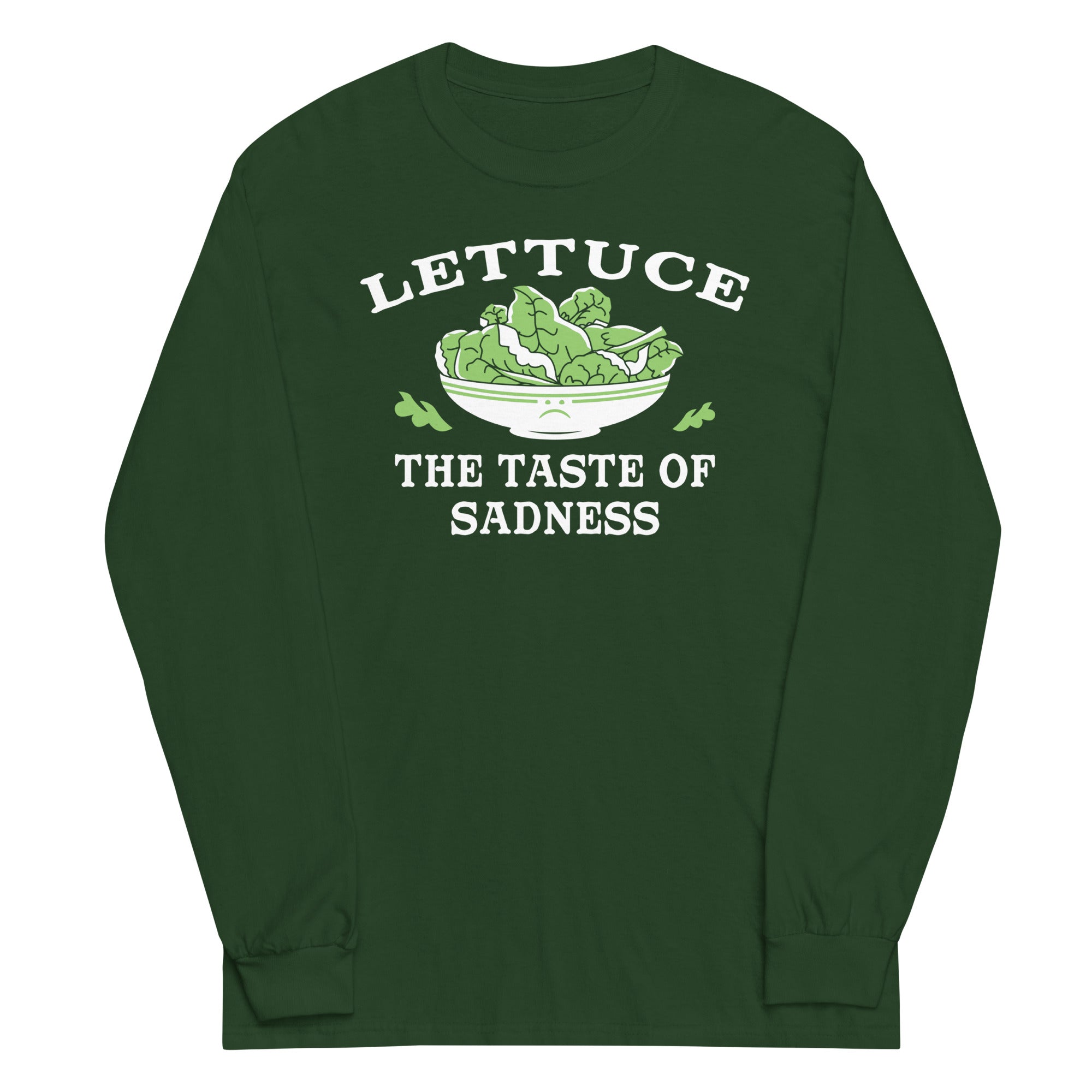 Lettuce, The Taste Of Sadness Unisex Long Sleeve Tee Hoodie, Sweatshirt | CoreVibeTees.com (Image 3)